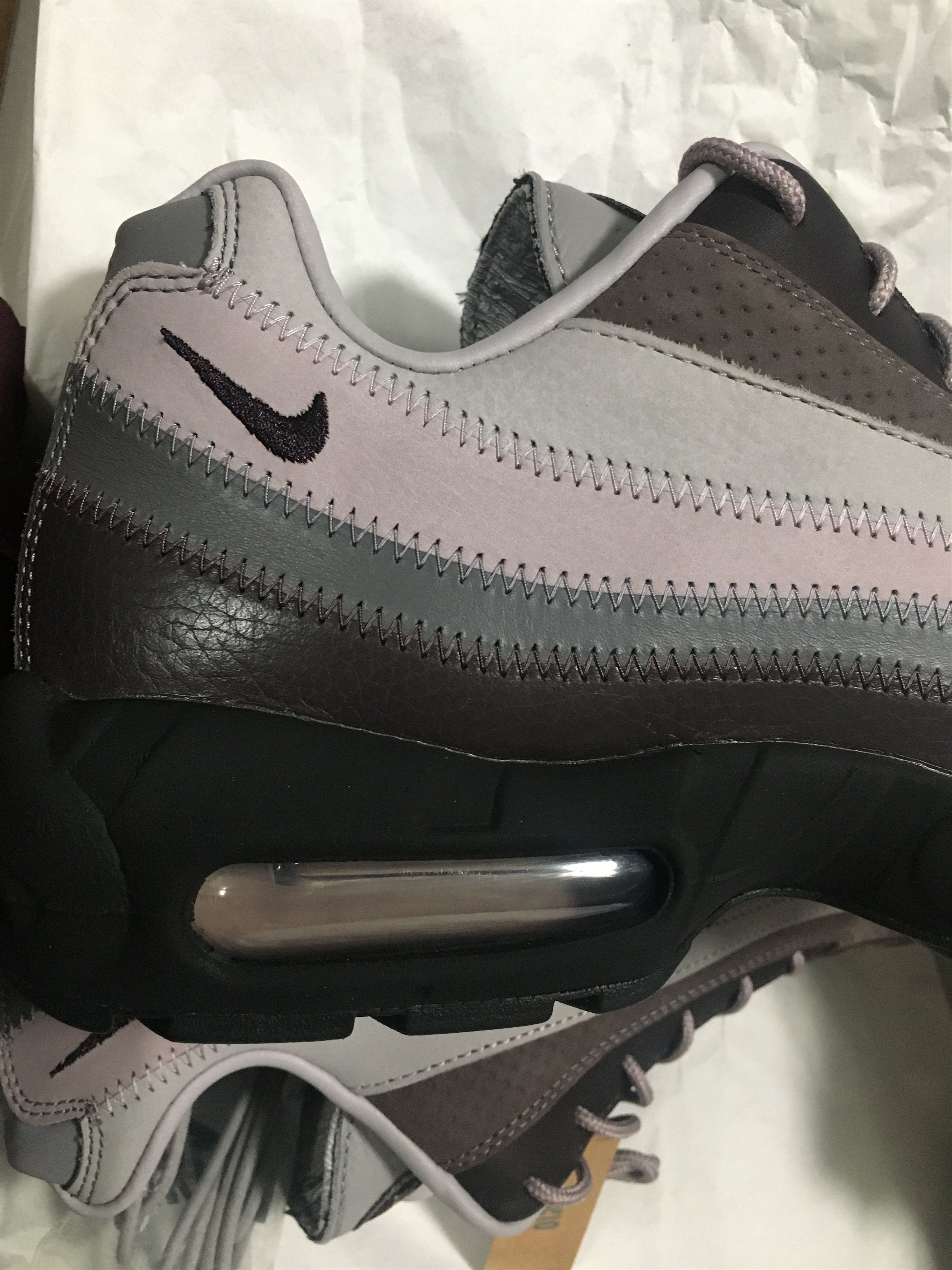 A Ma Maniere × Nike Nike Air Max 95 SP Dk Violet Ore/Burgundy Size US 7.5 / IT 37.5 - 12 Thumbnail