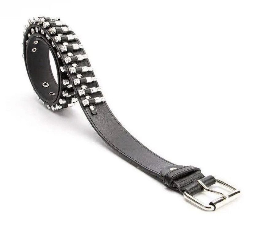 Vintage Silver Hollow Bullet Belt Size ONE SIZE - 2 Thumbnail