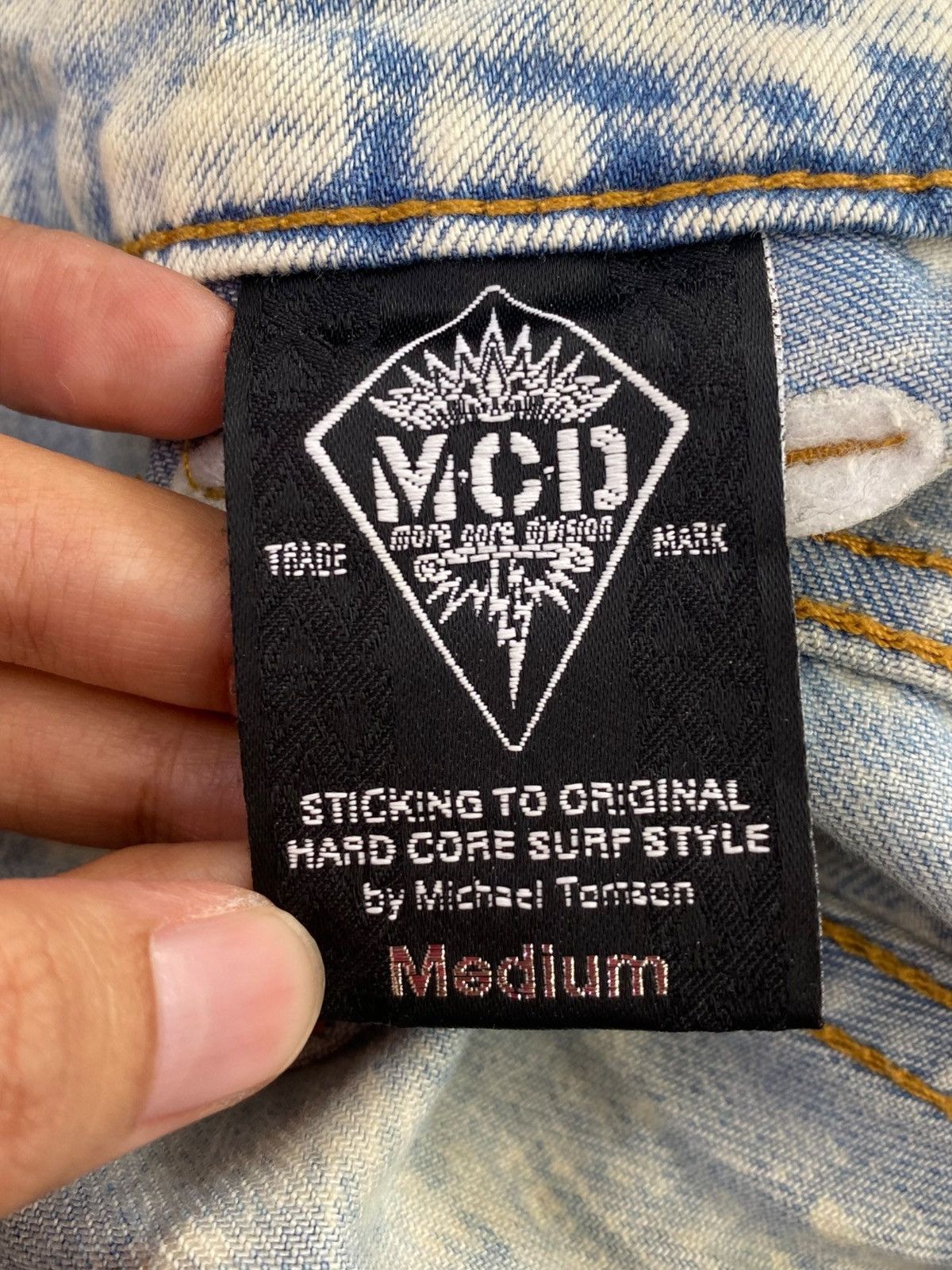 Japanese Brand M.C.D Brand Light Acid Wash Style Distressed Jeans Size US 32 / EU 48 - 10 Thumbnail