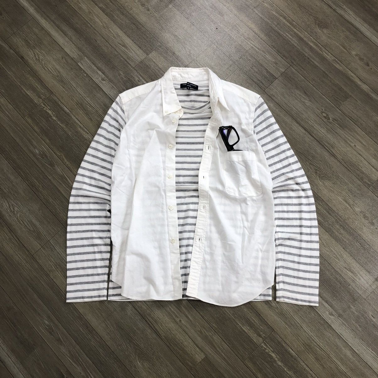 Comme des Garcons Homme AW11 Comme des Garcons Homme CDG Striped Shirt Designer Size US S / EU 44-46 / 1 - 1 Thumbnail