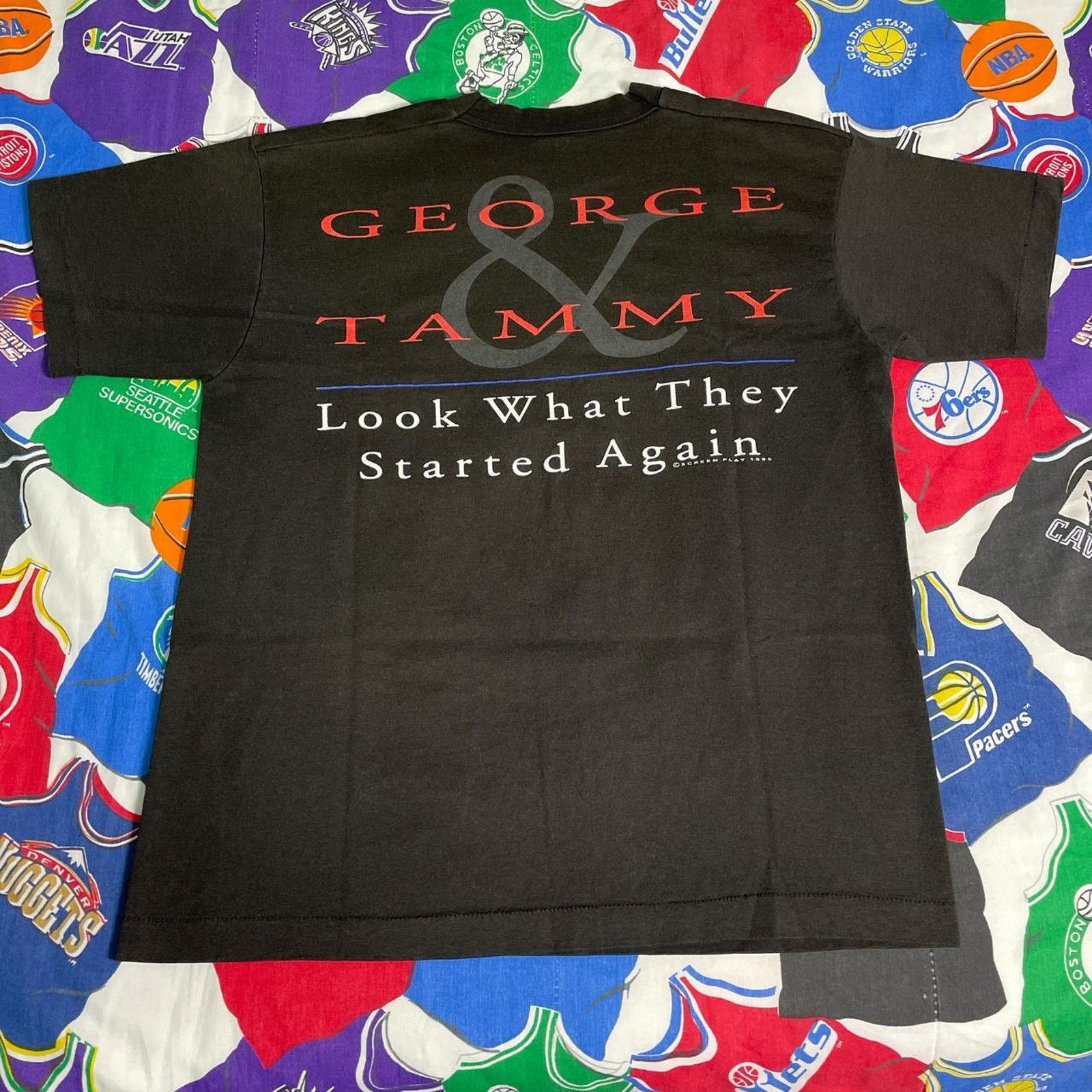 Vintage Vintage 1995 George Jones Tammy Wynette Tour One Country Tee Size US L / EU 52-54 / 3 - 2 Thumbnail