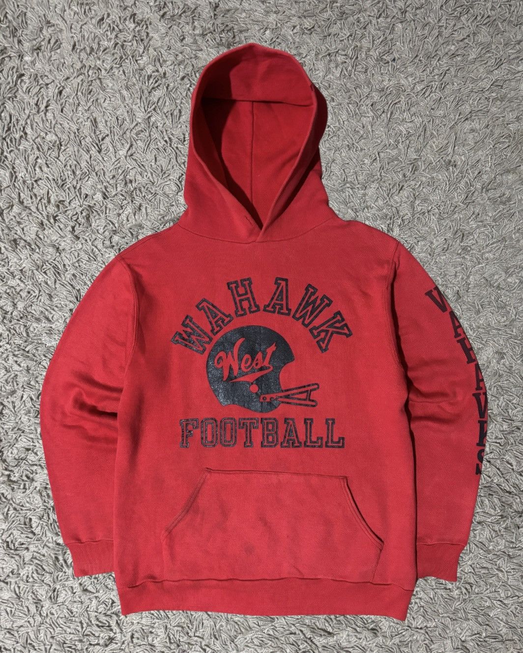 Russell Athletic 1980’s Russell Athletic “Wahawk Football” Red Hoodie Size US M / EU 48-50 / 2 - 1 Thumbnail