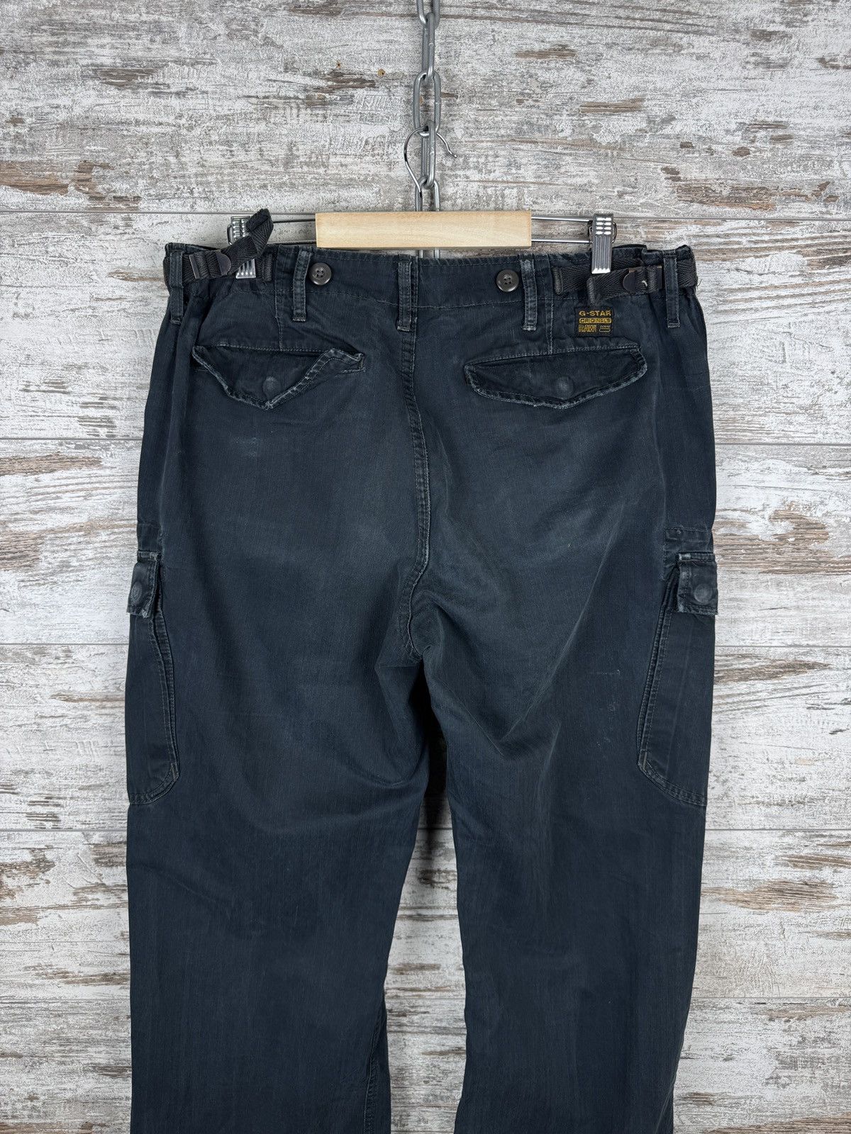 G-Star × Vintage Mens Vintage Distressed G Star Raw cargo pants jeans denim Size US 36 / EU 52 - 15 Thumbnail