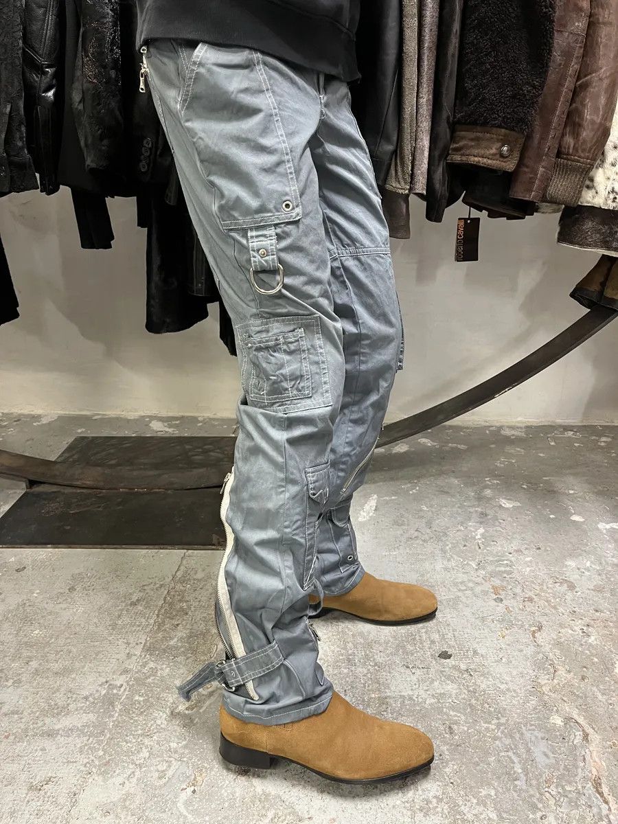 Dolce & Gabbana SS2003 Dolce & Gabbana Grey Army Multi Zips Bondage Pants Size US 30 / EU 46 - 5 Thumbnail