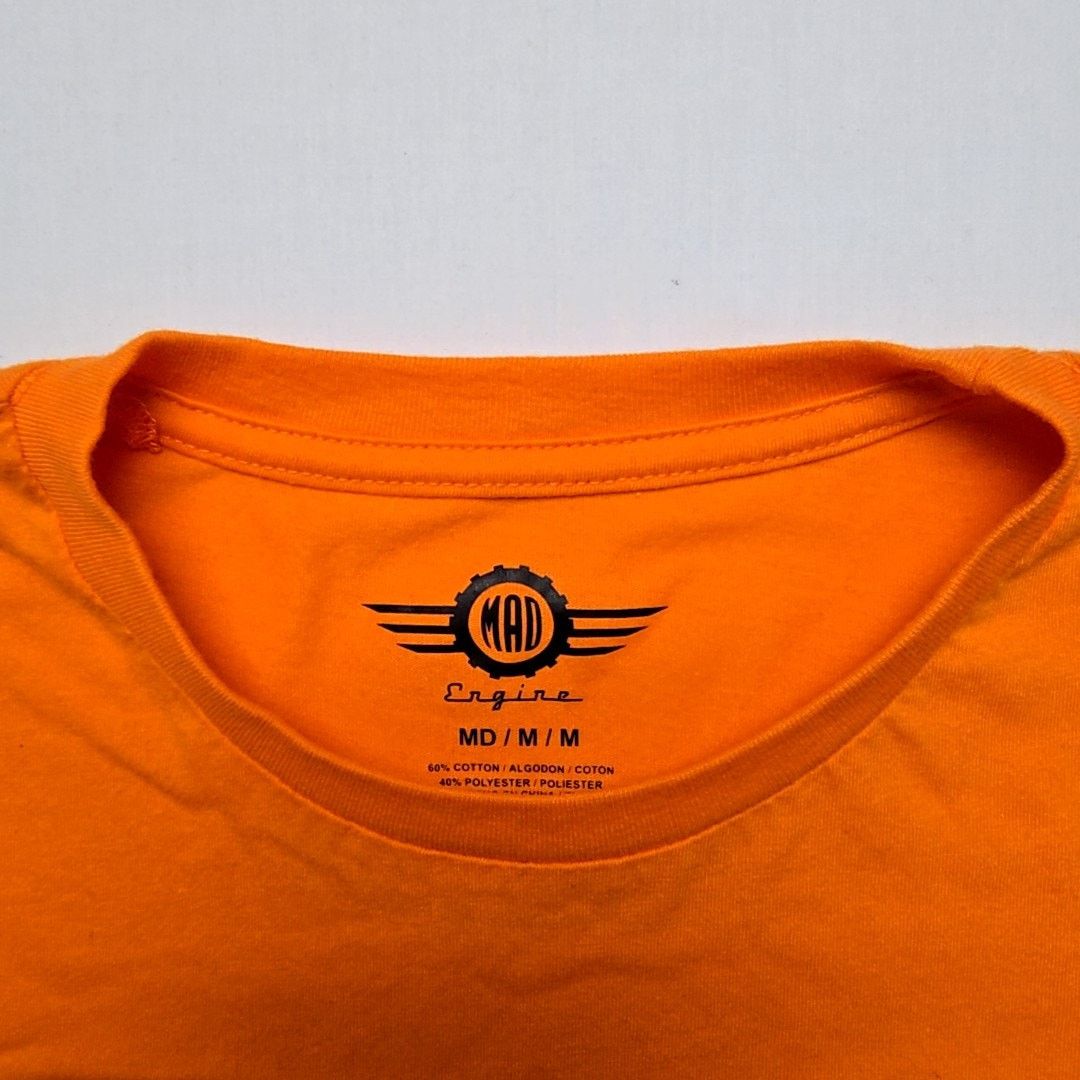 Mad Engine Halloween Pumpkin Face Jack O Lantern Graphic Tee Orange M Size US M / EU 48-50 / 2 - 3 Thumbnail