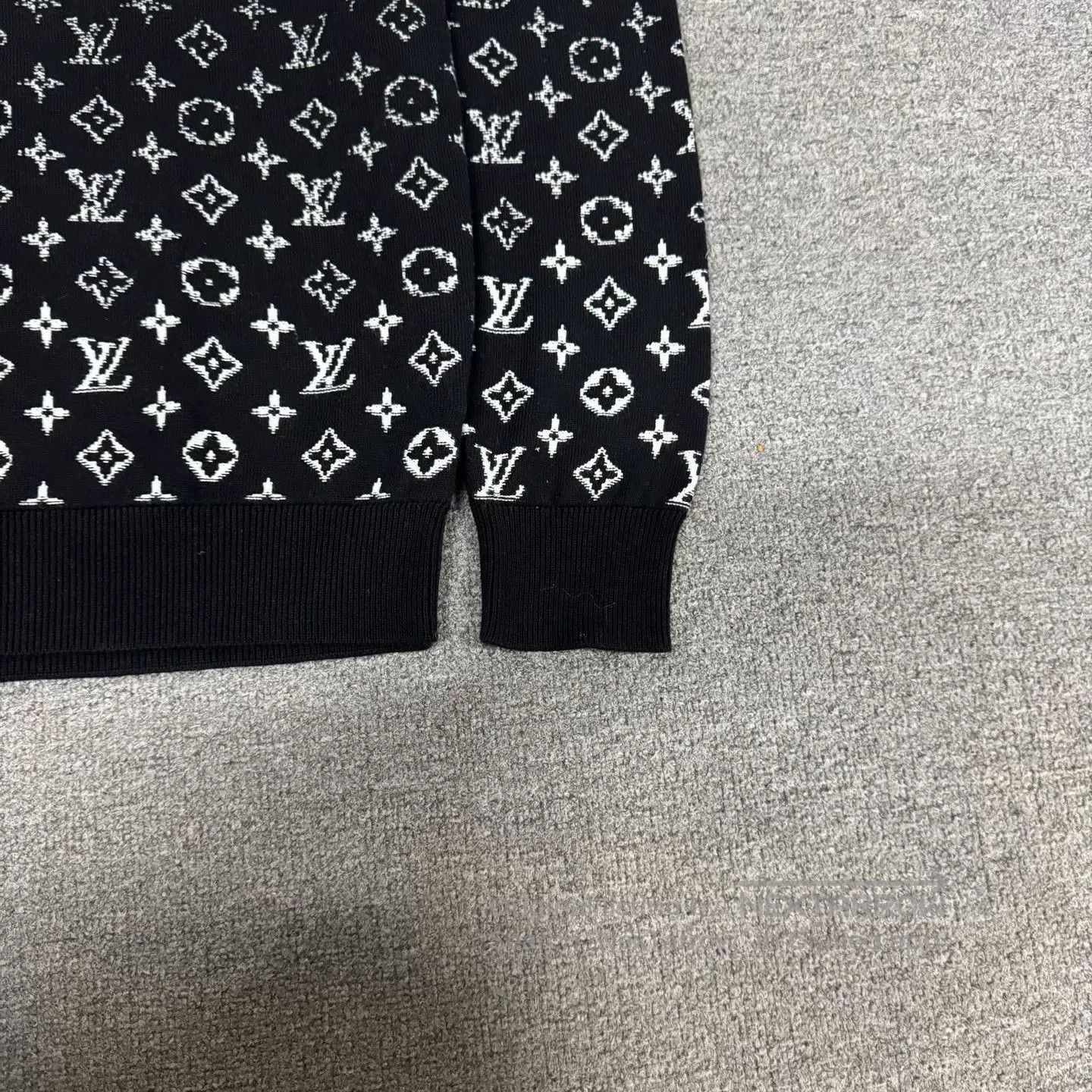 Visvim Louis Vuitton Black Monogram Knit Sweater. Size US L / EU 52-54 / 3 - 3 Thumbnail