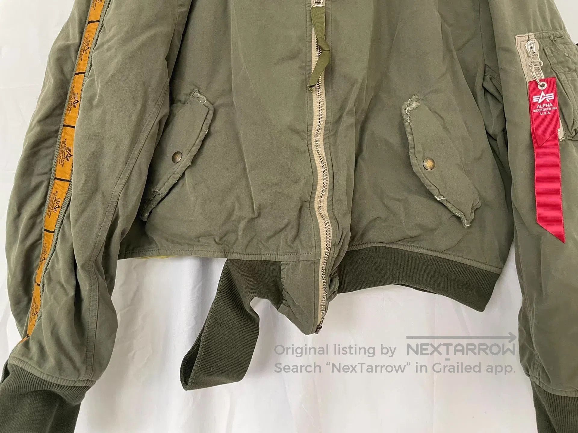 Alpha Industries Green er Jacket Size M. Size US M / EU 48-50 / 2 - 3 Thumbnail