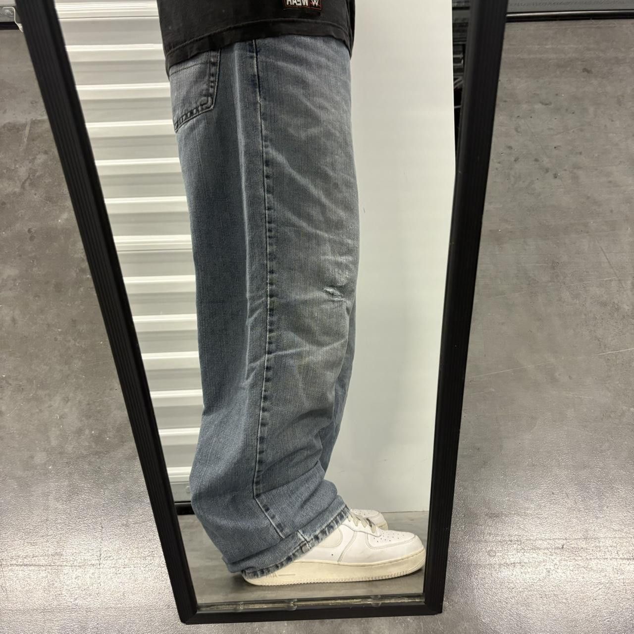 Vintage Crazy Vintage Y2K/2000s Super Baggy Skater Grunge Medium Blue Wash Denim Jeans! Size US 40 / EU 56 - 2 Thumbnail