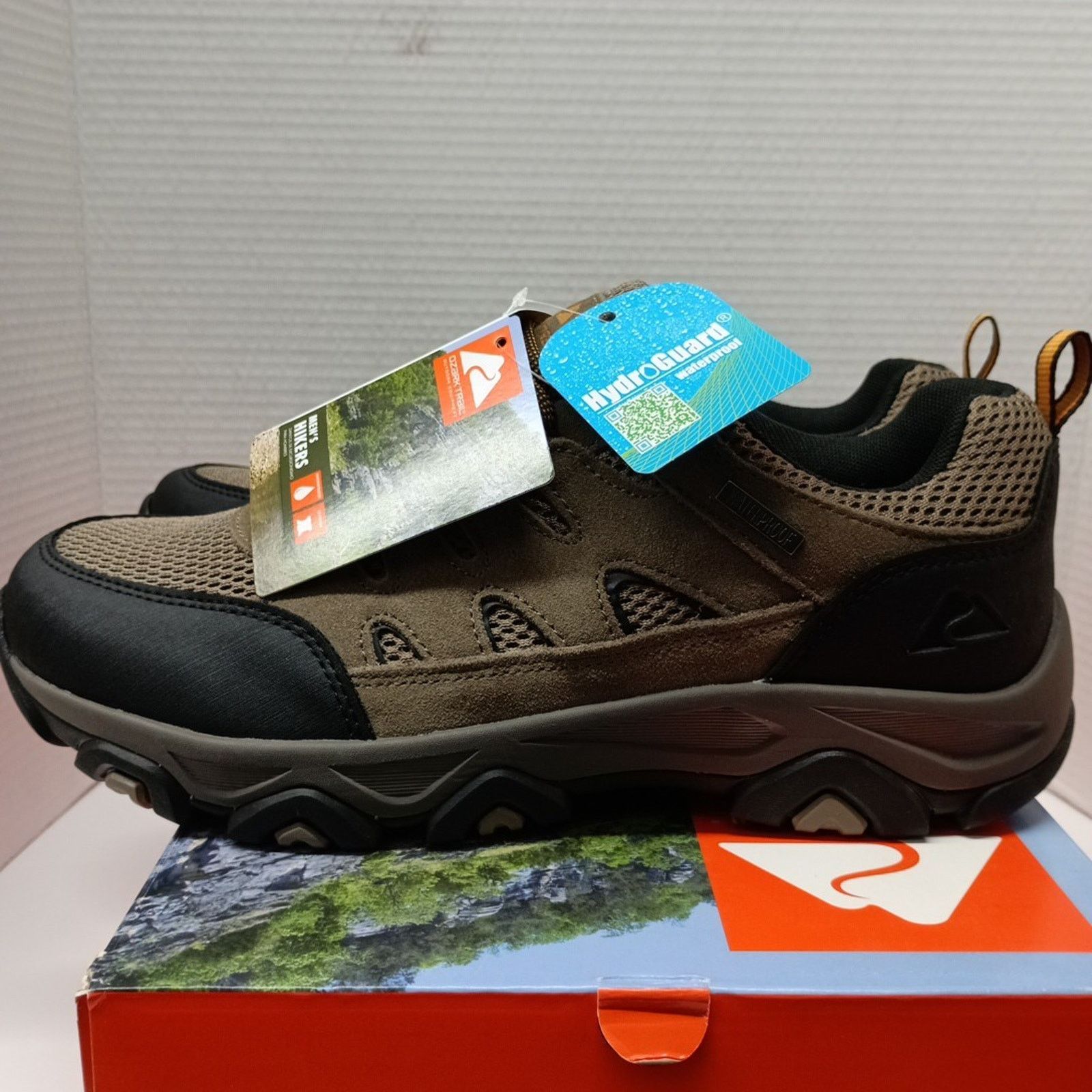 Other Ozark Trail Men Hiking Shoes Size 11 Low Hiker Taupe Leather Size US 11 / EU 44 - 3 Thumbnail