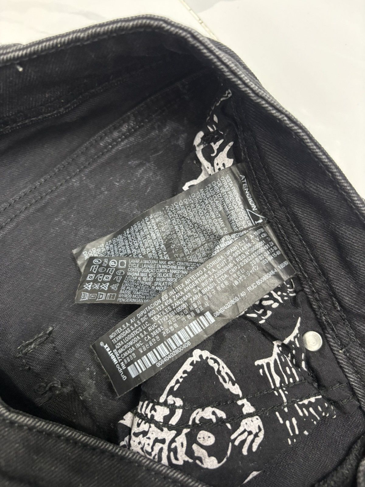 Zara 🔥ZARA DISTRESSED DENIM JEANS Size US 31 - 10 Thumbnail