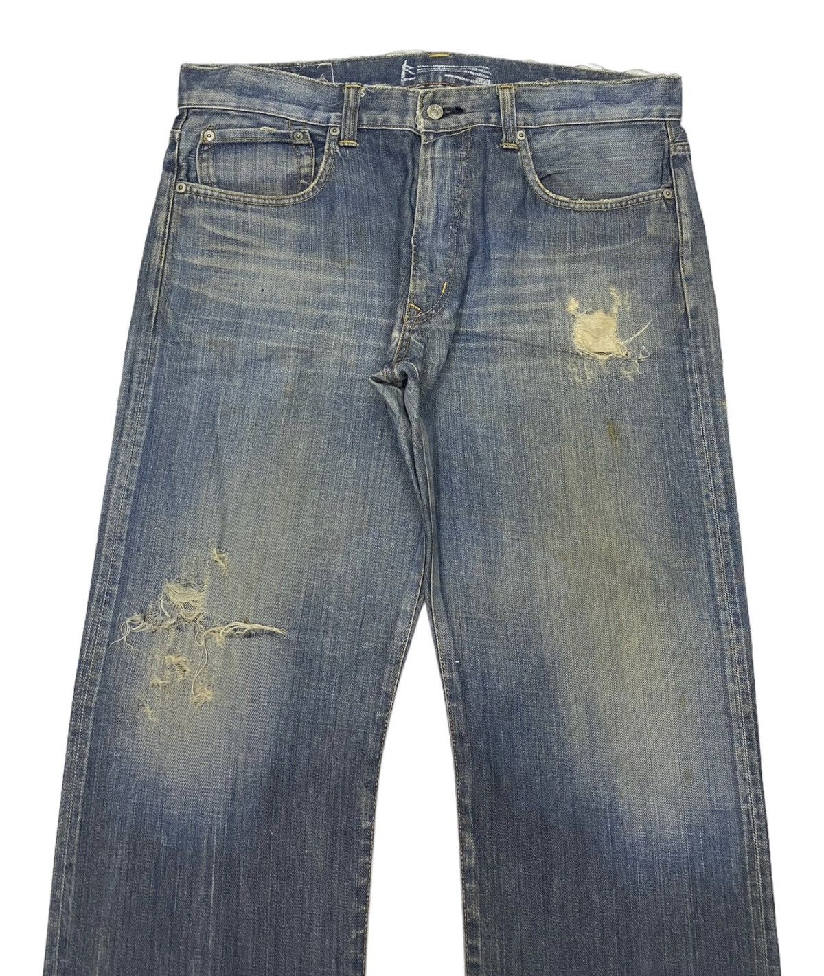 Beauty Beast × Hysteric Glamour 🔥BAGGY DISTRESSED DENIM EDWIN 504R BAGGY JEANS Size US 38 / EU 54 - 5 Thumbnail