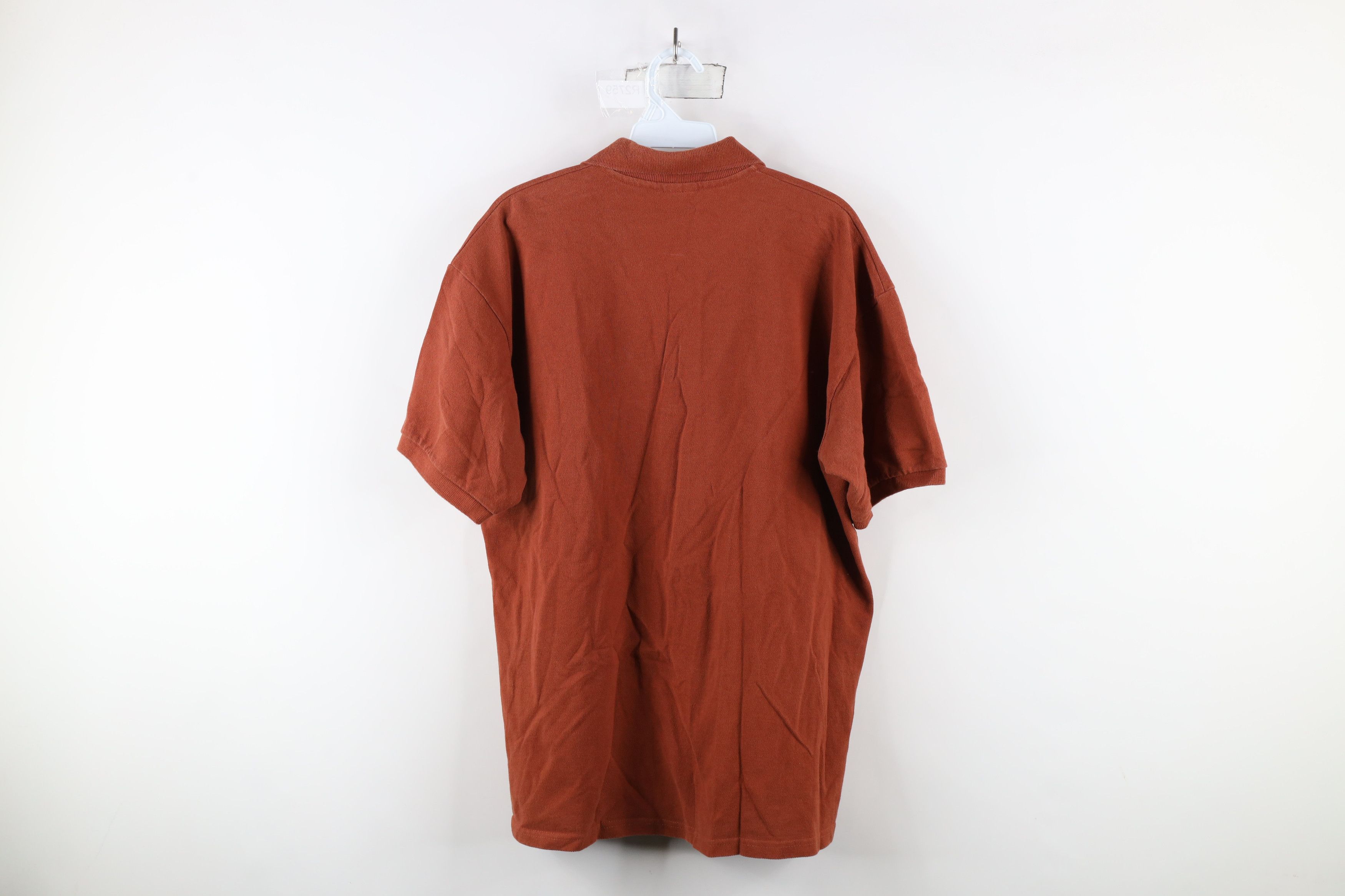 Vintage Vintage 90s Streetwear Collared Polo Shirt Burnt Orange USA Size US L / EU 52-54 / 3 - 7 Thumbnail