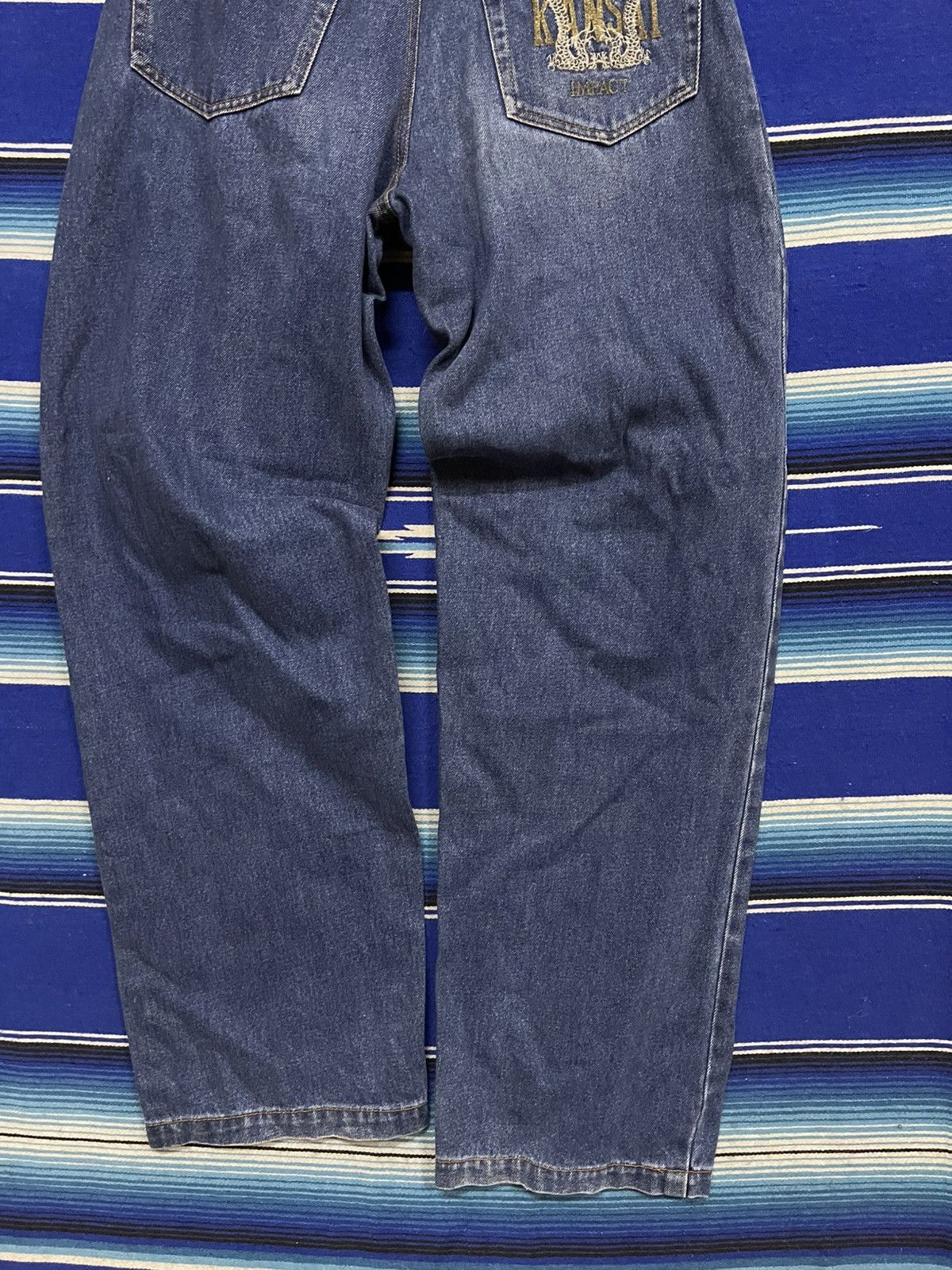 Japanese Brand × Kansai Yamamoto × Vintage 🔥vintage 90s KANSAI IMPACT Denim Size US 32 / EU 48 - 8 Thumbnail