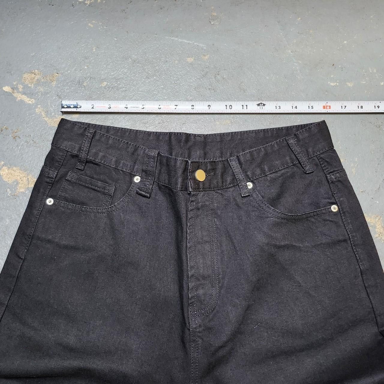 Japanese Brand baggy black wide leg jeans y2k/200s Size US 32 / EU 48 - 4 Thumbnail