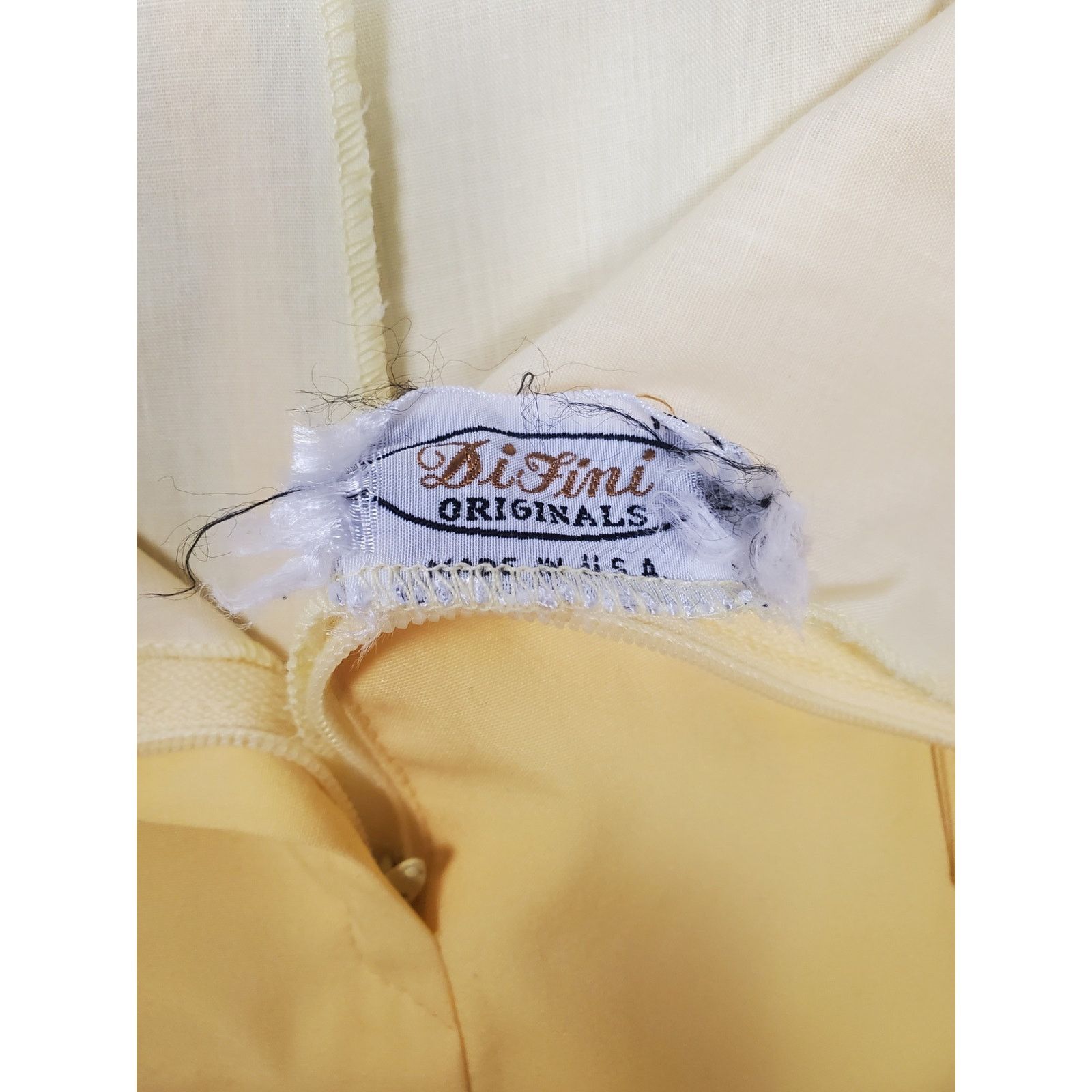 Other Womens VTG 70s Di Fini Originals Yellow 12 Midi Length Skirt Size 34" / US 12 / IT 48 - 3 Thumbnail