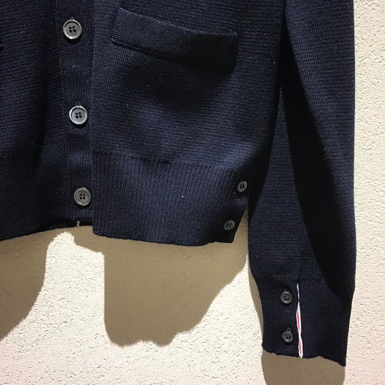 Thom Browne Thom Browne A wool knit cardigan Size US XL / EU 56 / 4 - 4 Thumbnail