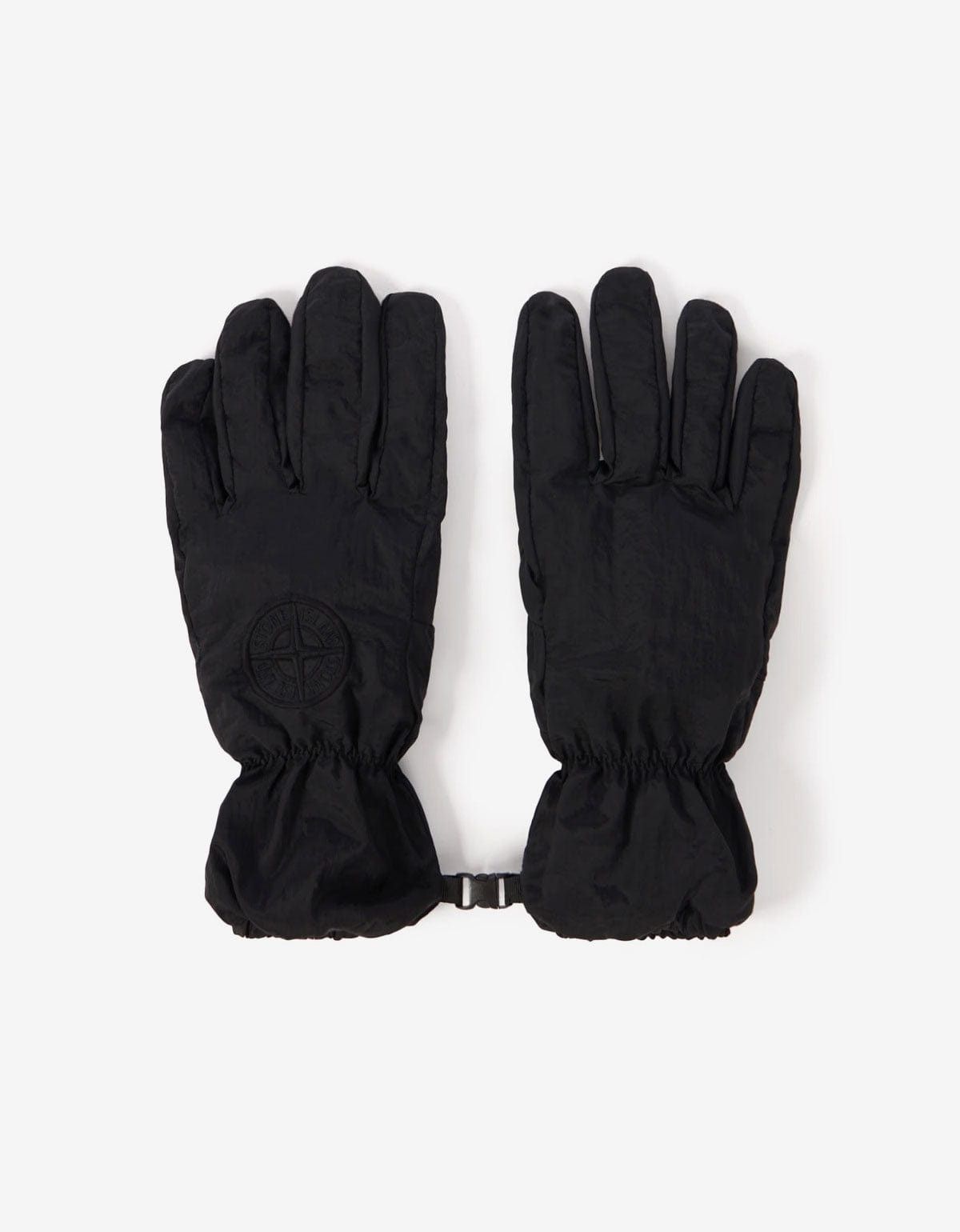Stone Island Stone Island Black Nylon Metal Gloves Size 34 - 1 Thumbnail