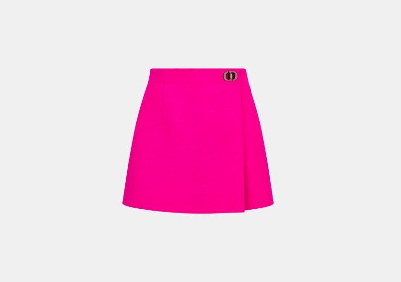 o1w1db10824 CD Clasp Mini Skirt in Fuchsia