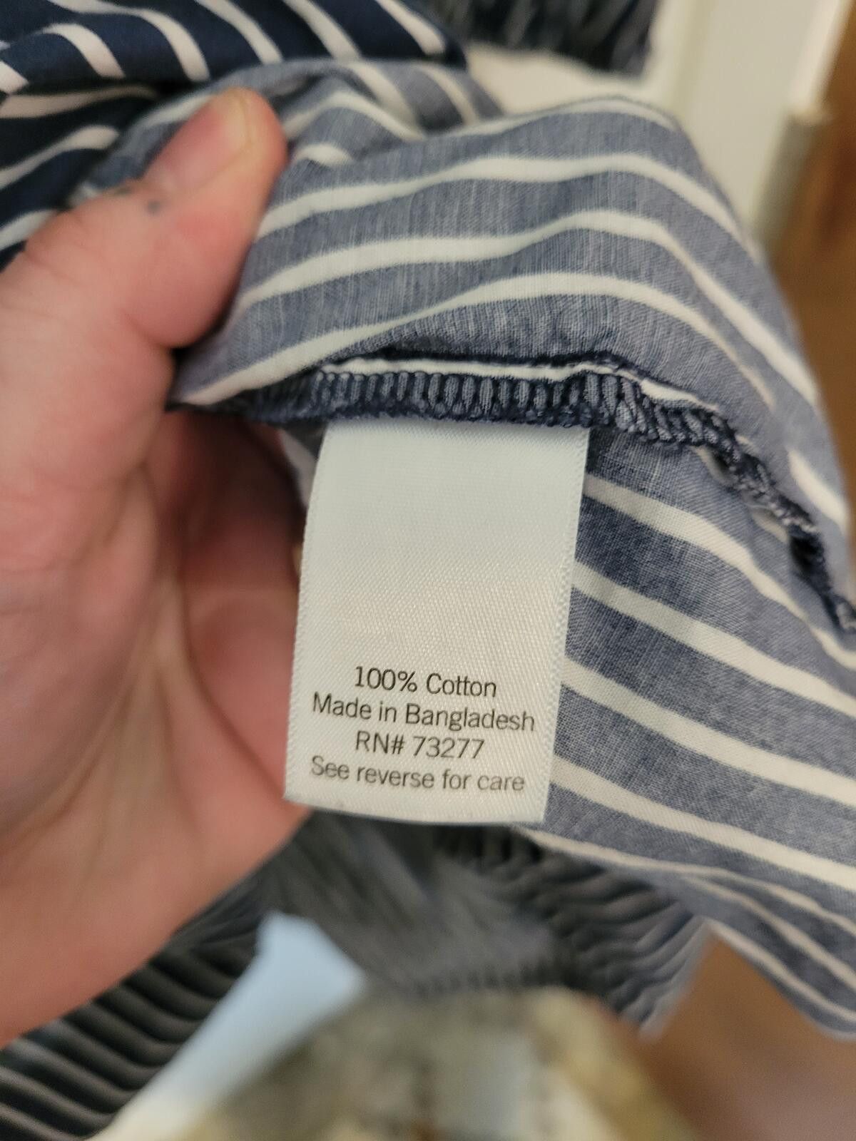 Sonoma SONOMA Blue and White Striped Tiered Dress XL Size XL / US 12-14 / IT 48-50 - 4 Thumbnail