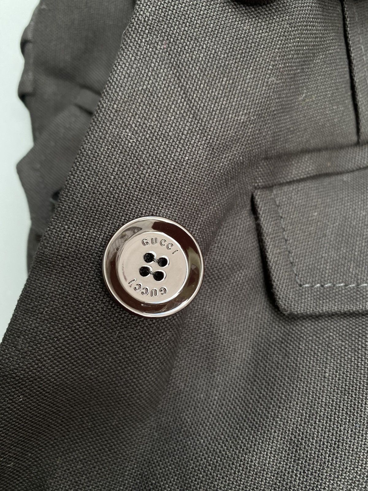 Gucci Fall 2007 Gucci- Belted Military Type Jacket Size XS / US 0-2 / IT 36-38 - 24 Thumbnail