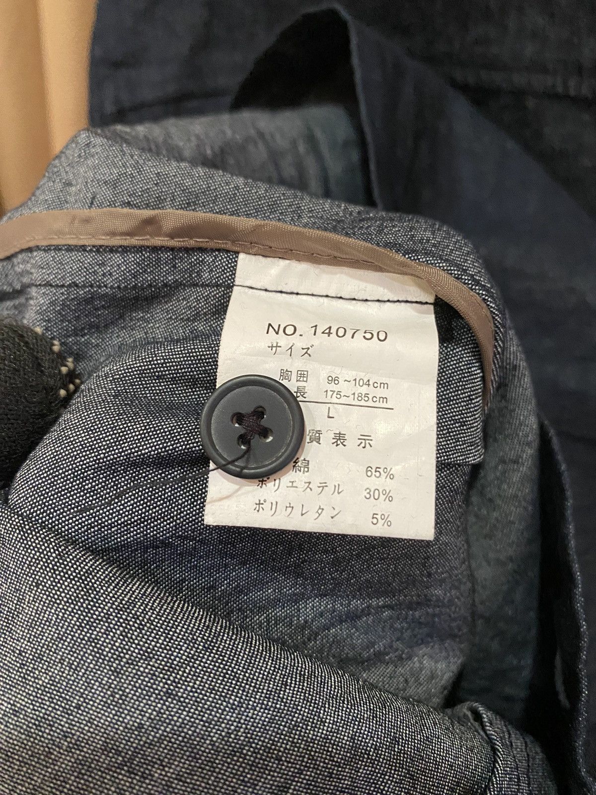 Japanese Brand Vintage D’HOMME A HOMME Stretch Denim Jacket - Men’s Stylish Size US L / EU 52-54 / 3 - 6 Thumbnail