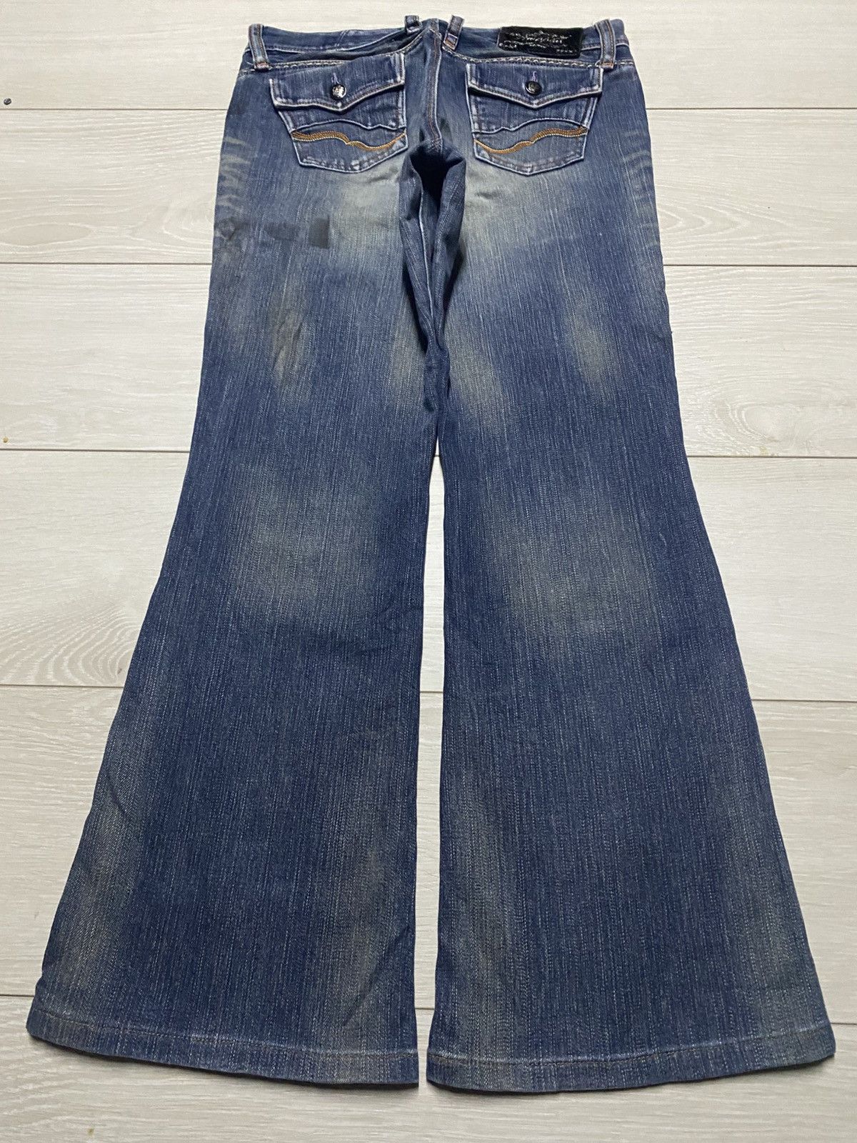 Japanese Brand Vintage Japanese Brand Brappers Faded Wash Flare Jeans Size US 30 / EU 46 - 2 Thumbnail