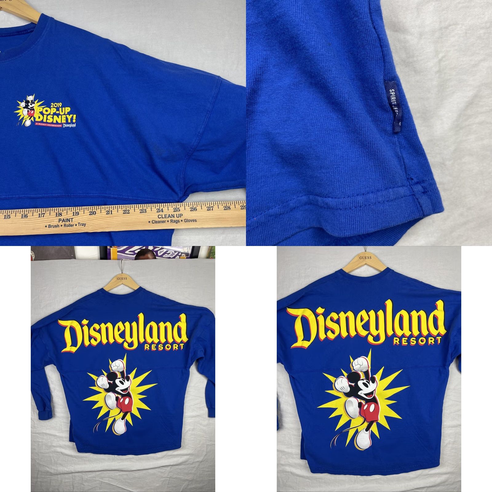 Disney Disney Spirit Jersey Mens Large Blue Shirt Mickey Mouse Disneyland Resort Adult Size US L / EU 52-54 / 3 - 8 Thumbnail