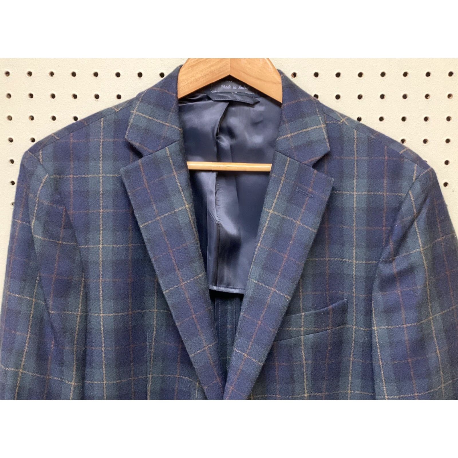Polo Ralph Lauren VINTAGE Polo Ralph Lauren Blazer Jacket 40L Men Preppy Plaid Black Watch Tartan Wool Wool Blazer Notch Lapel Macy’s Size US L / EU 52-54 / 3 - 3 Thumbnail