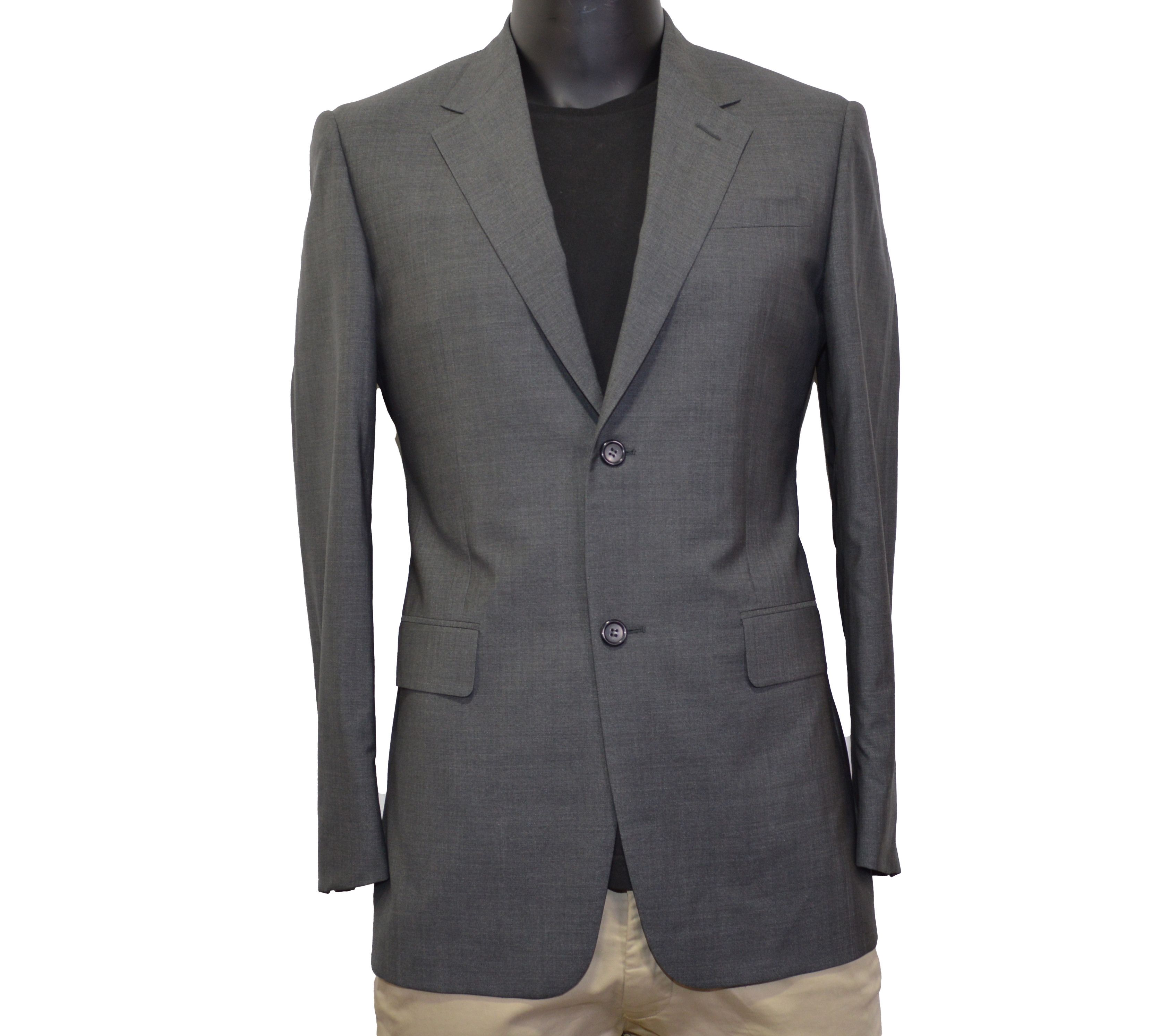 Prada Men's PRADA Milano Blazer 40US/UK 50IT Wool & Silk Gray Size 40R - 3 Thumbnail