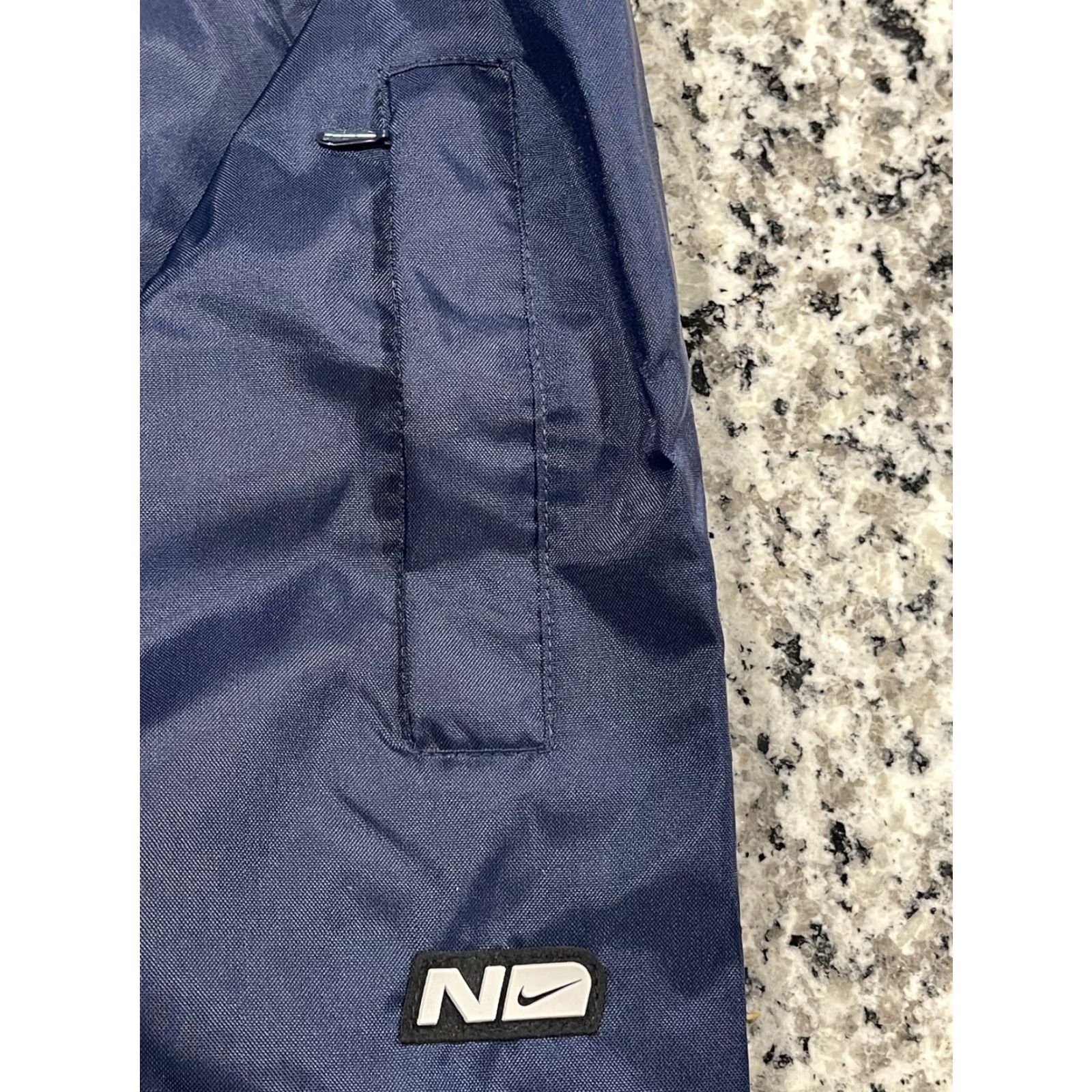 Nike NIKE Windbreaker Jacket GOLF Mens XL Navy Blue Kangaroo Pocket Hood 90s Full Zip Size US XL / EU 56 / 4 - 4 Thumbnail
