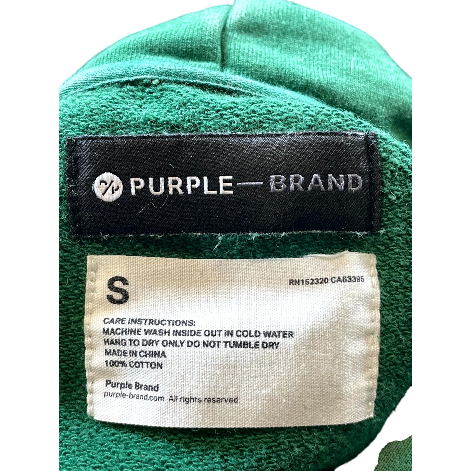 Purple Brand Purple Brand Logo Green Hoodie Size US S / EU 44-46 / 1 - 5 Thumbnail