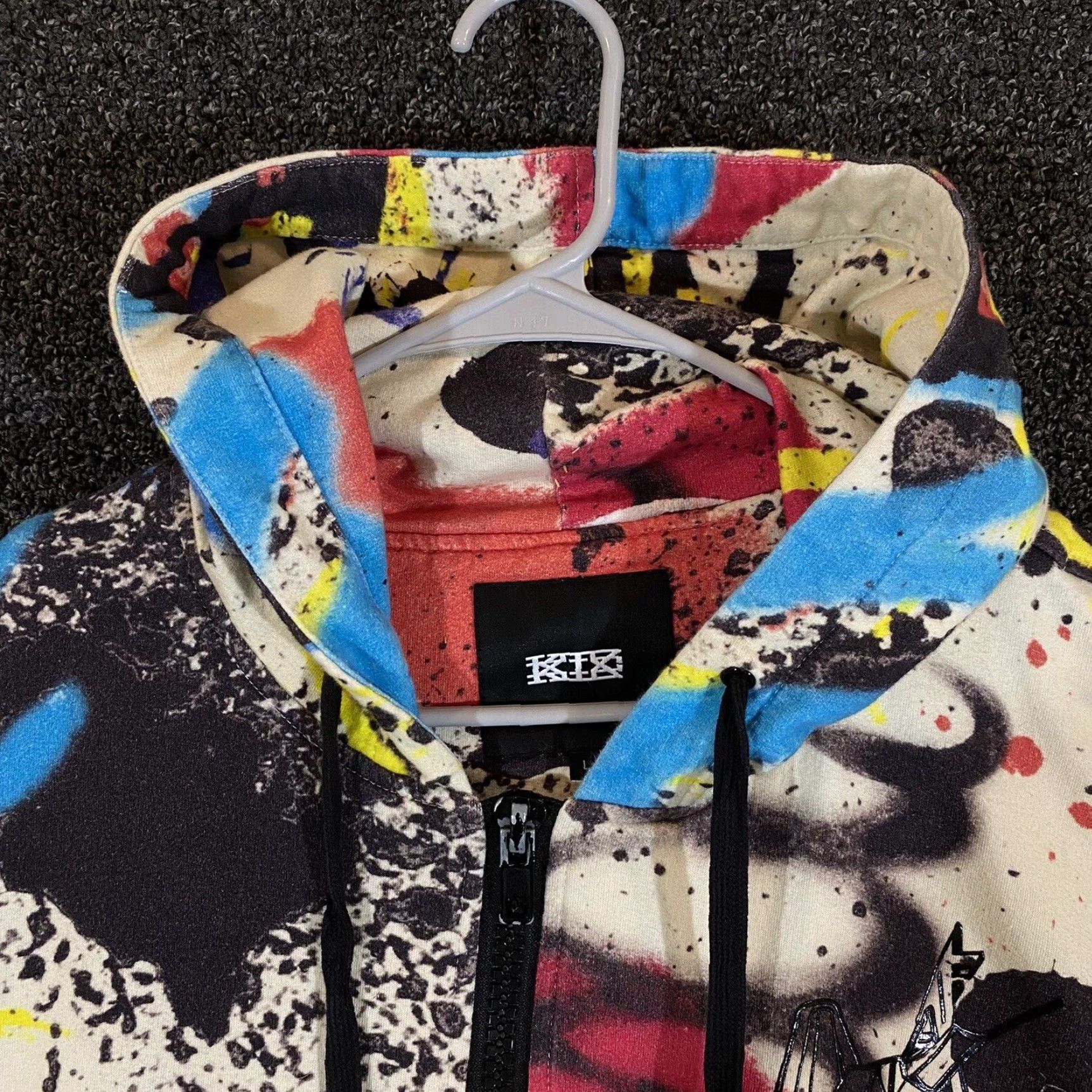 KTZ KTZ Jacket Mens Large Masterpiece Graffiti Katizette Paint Splatter Multicolor Size US L / EU 52-54 / 3 - 2 Thumbnail