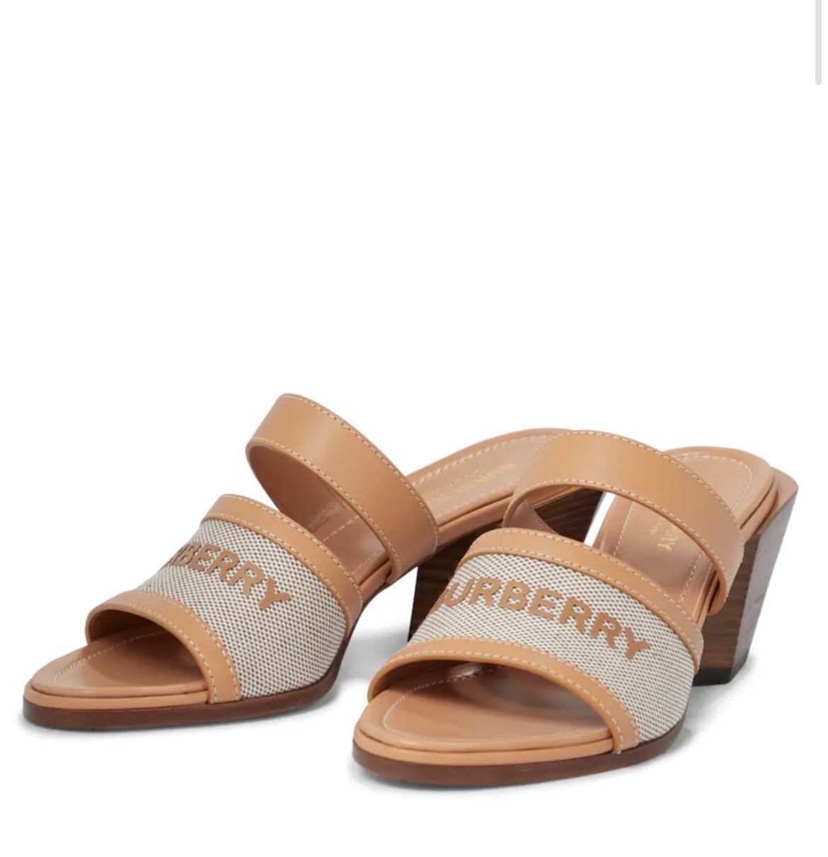 Burberry Burberry logo sandals | brand new never worn | box not inc Size US 8 / IT 38 - 2 Thumbnail