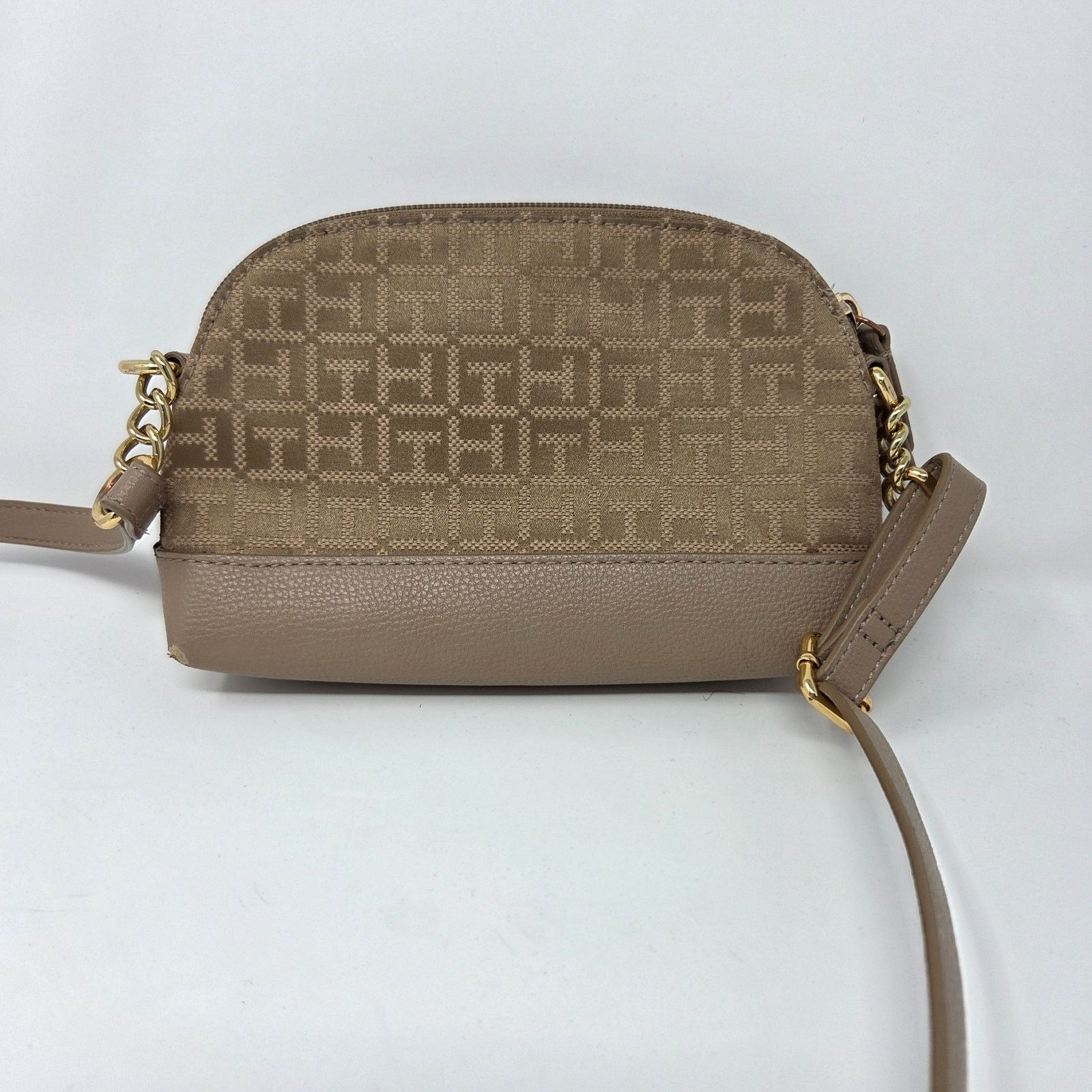 Tommy Hilfiger Tommy Hilfiger Crossbody Square Monogram Tan FLAW Size ONE SIZE - 5 Thumbnail