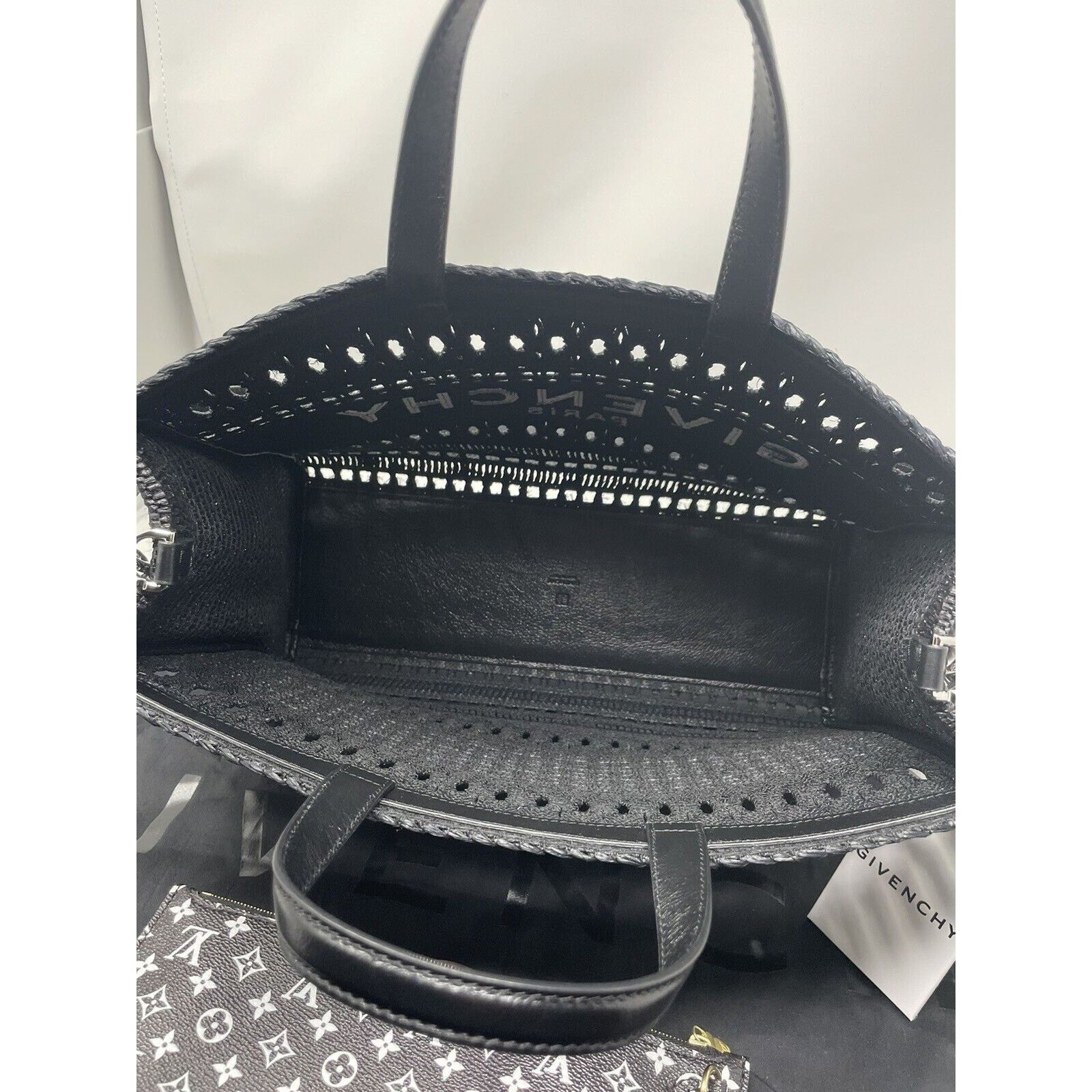 Givenchy Medium G-Tote shopping bag in laced raffia Size ONE SIZE - 9 Thumbnail