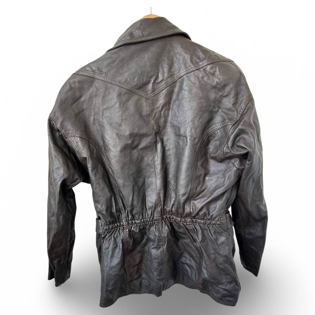 Vintage VTG leather biker JKT #1040 Size US S / EU 44-46 / 1 - 2 Thumbnail