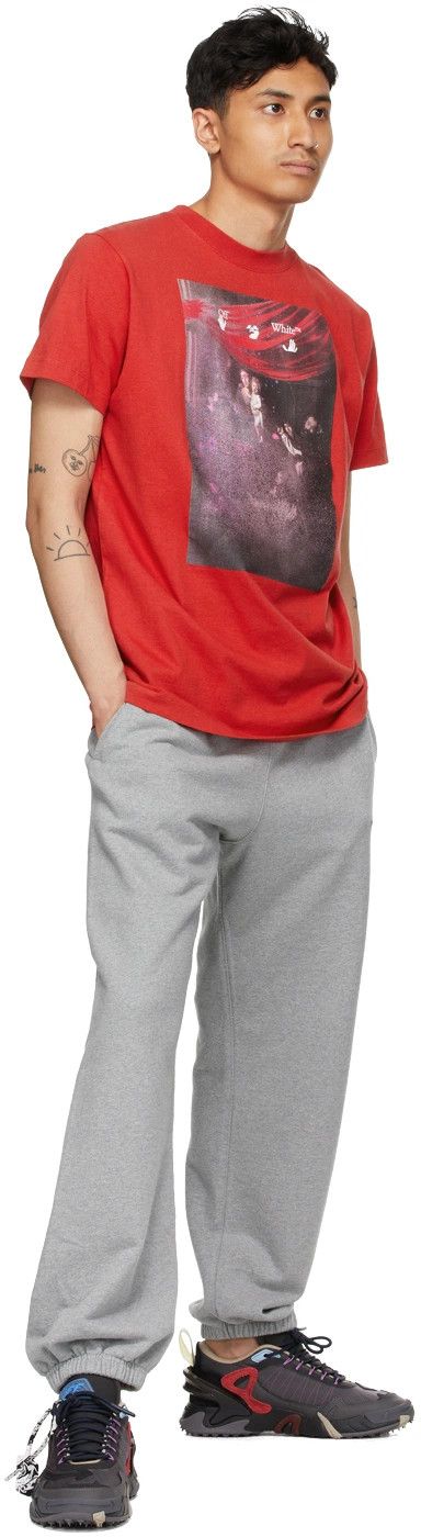 Off-White Red Sprayed Caravaggio Arrows T-Shirt Size US XL / EU 56 / 4 - 3 Thumbnail