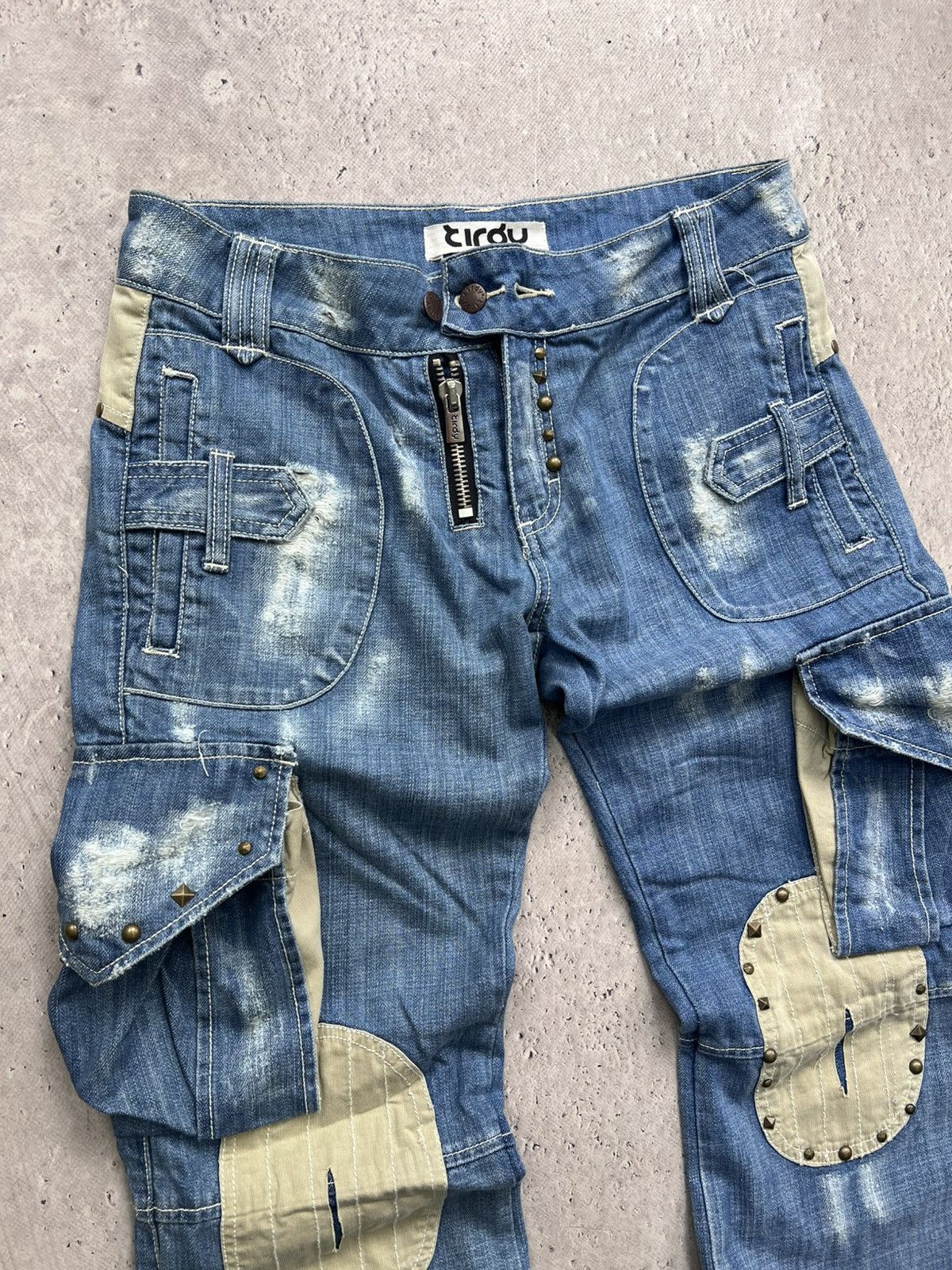 Japanese Brand × Tornado Mart Tornado Mart Denim Super Flare Jeans Art Printed zipper Size US 32 / EU 48 - 4 Thumbnail
