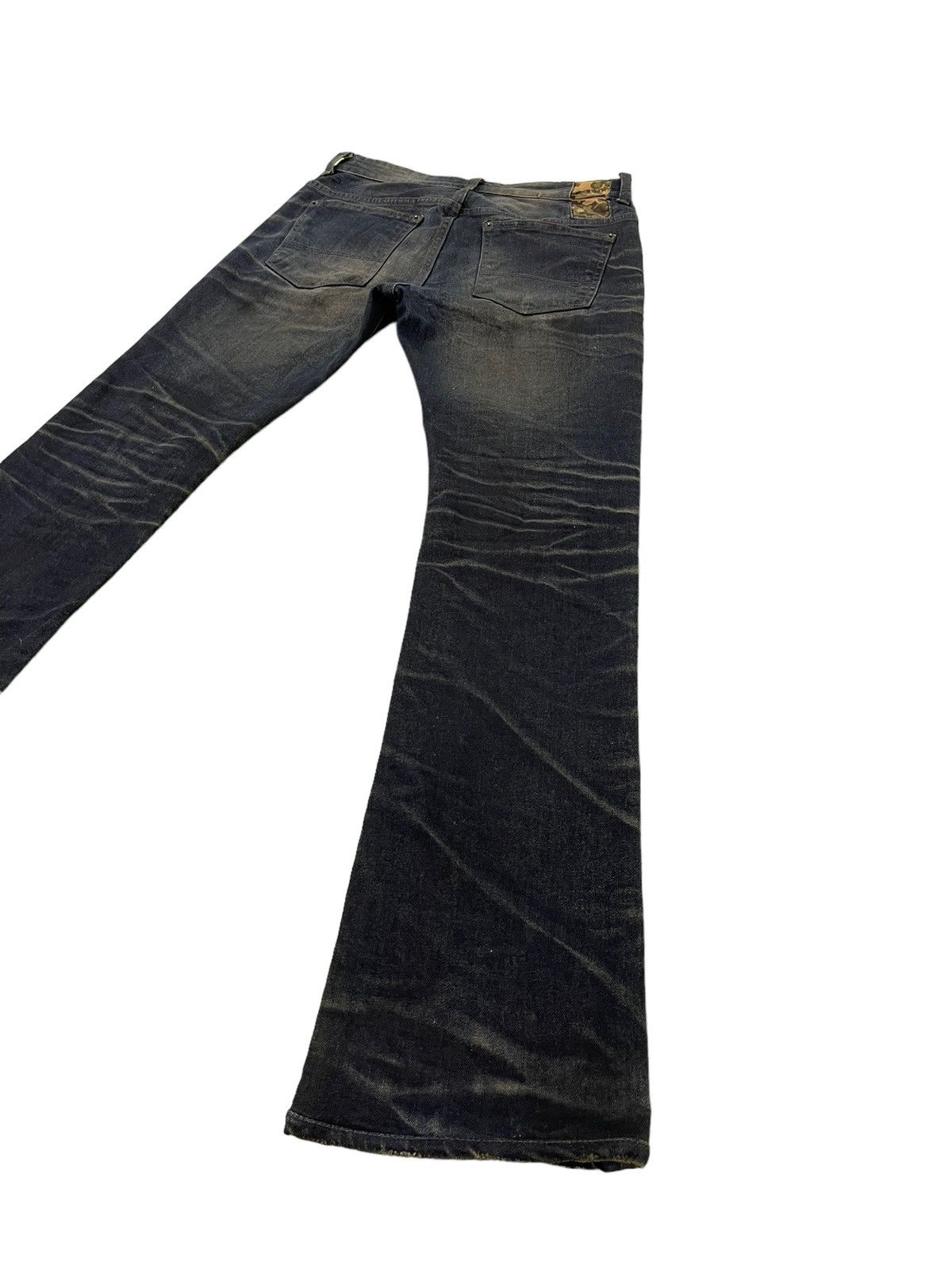 Japanese Brand Flare Jeans Slim AVH Distress Stretch Boot Cut 6🟦4 Size US 30 / EU 46 - 13 Thumbnail