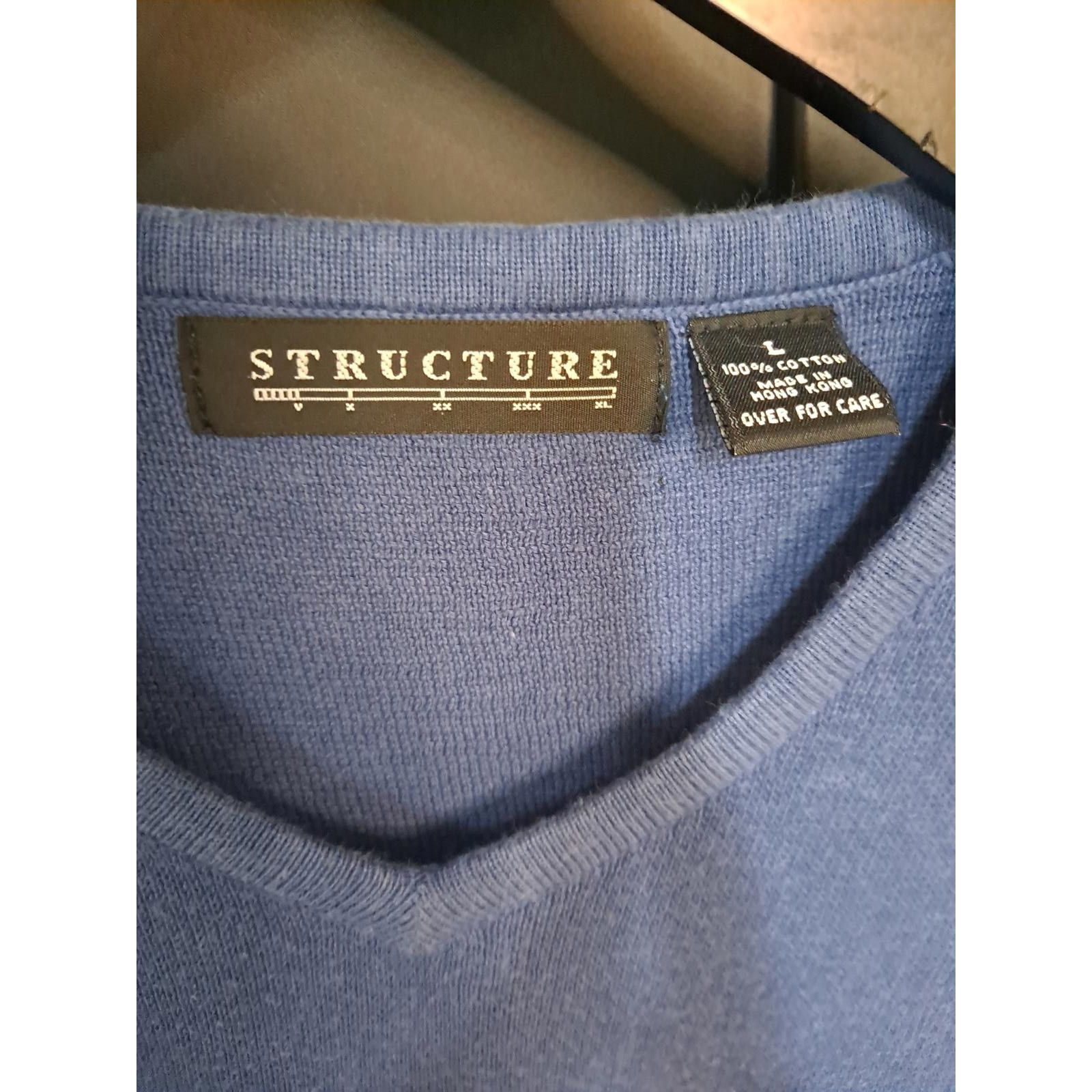 Structure Structure 90s Sweater Vest Tone Blue Size Large Size US L / EU 52-54 / 3 - 2 Thumbnail