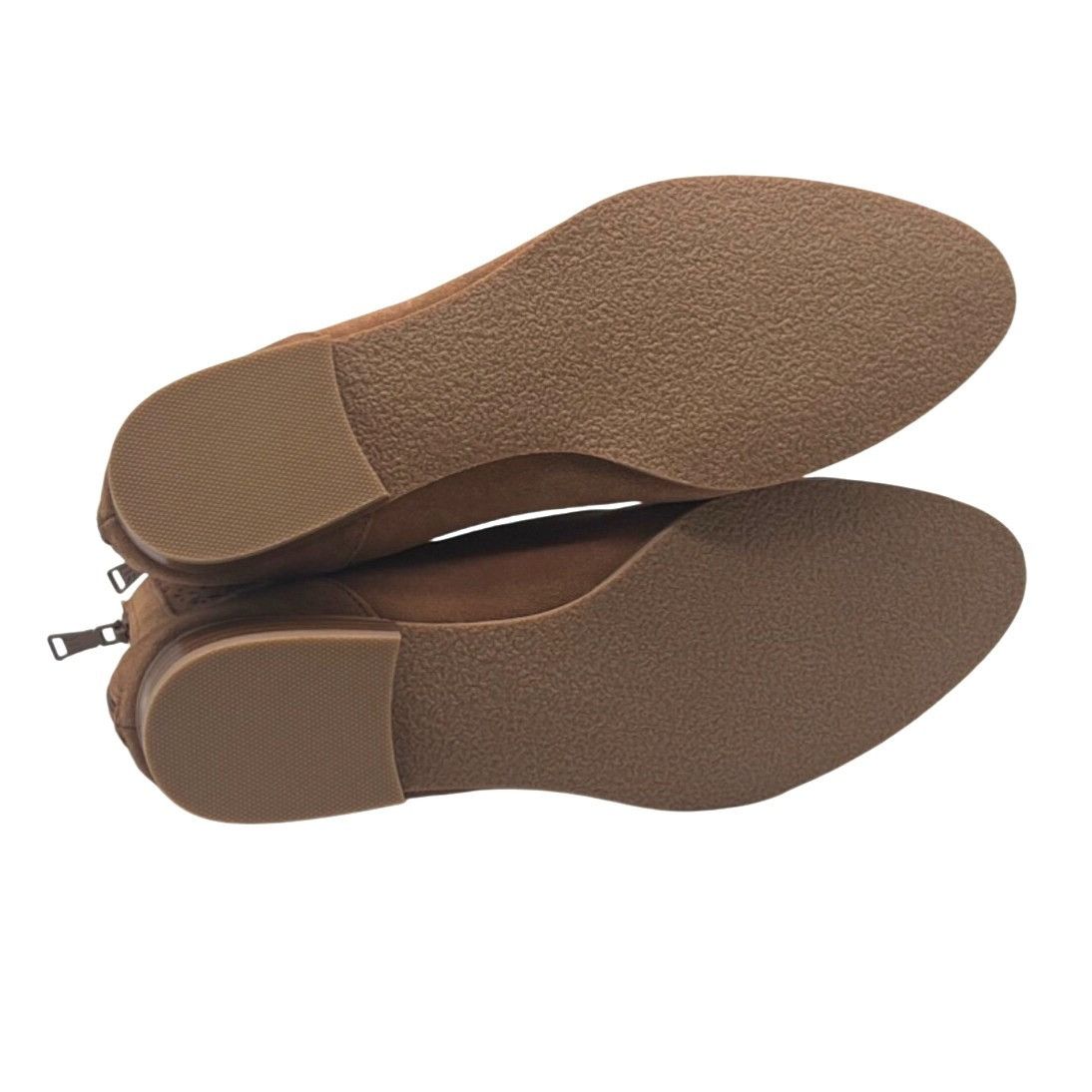 Jack Rogers Jack Rogers Floral Cutout Ronnie Suede Booties, Tan, Size 7. Size US 7.5 / IT 37.5 - 7 Thumbnail