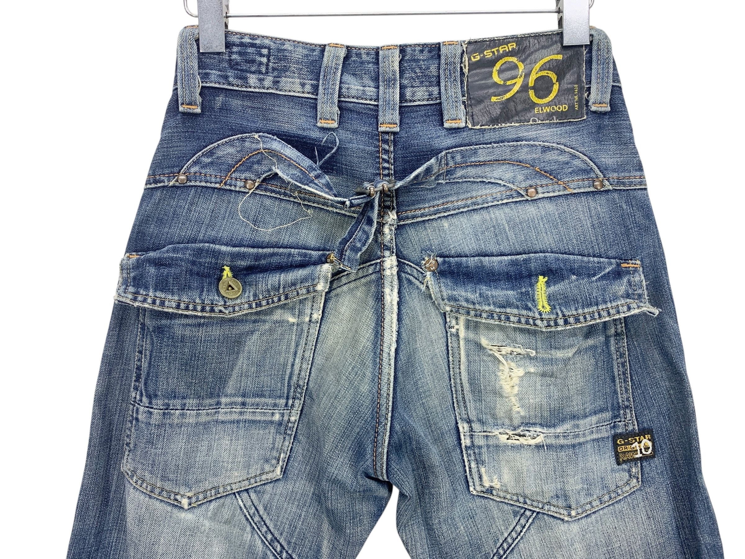 G-Star GStar Raw Jeans Knee Distressed Jeans Pants Size US 27 - 6 Thumbnail