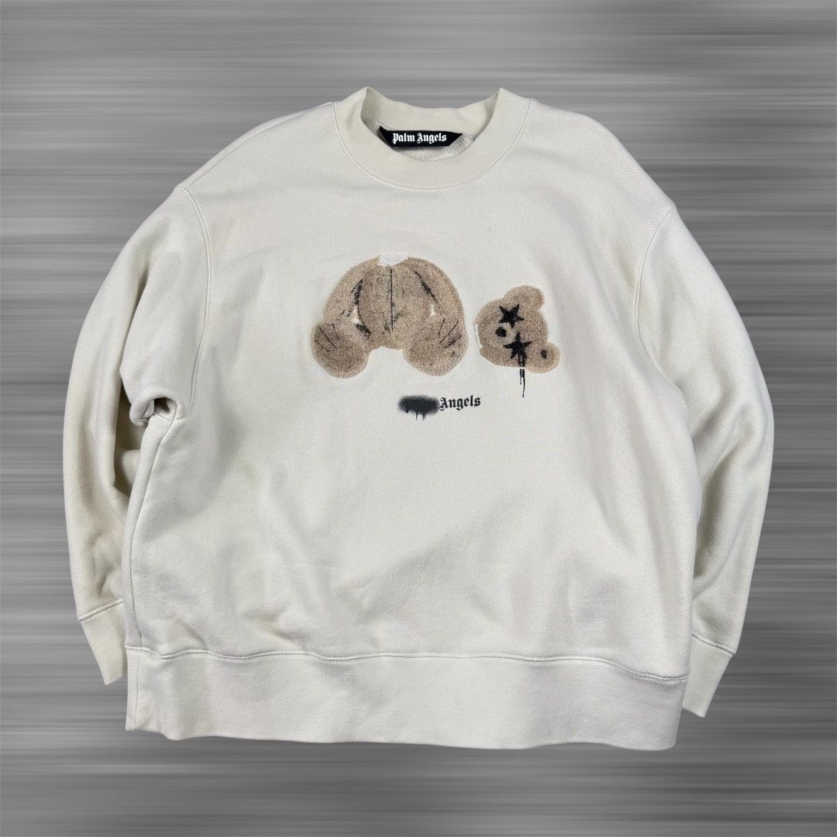 Palm Angels PALM ANGELS Spray Bear Sweatshirt Size US L / EU 52-54 / 3 - 1 Thumbnail