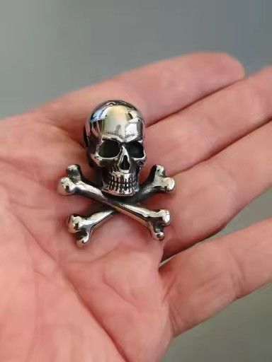 Jewelry Goth Skull Pendant Necklace Size ONE SIZE - 1 Thumbnail
