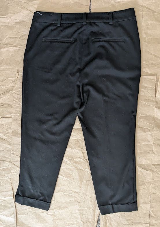 Loft LOFT The Devin Slim black dress cuff trousers Size 34" / US 12 / IT 48 - 4 Thumbnail