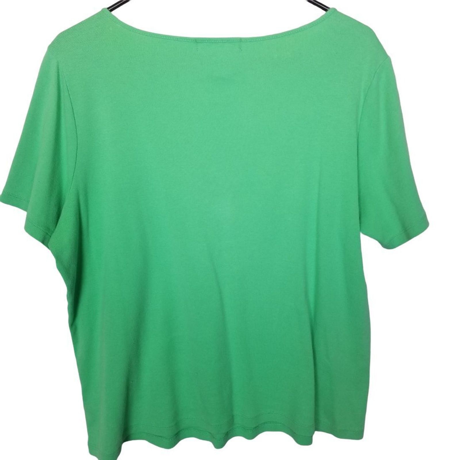 Lauren Ralph Lauren Lauren Ralph Lauren Kelly Green Top Plus Size 1X Stretch Size XL / US 12-14 / IT 48-50 - 8 Thumbnail