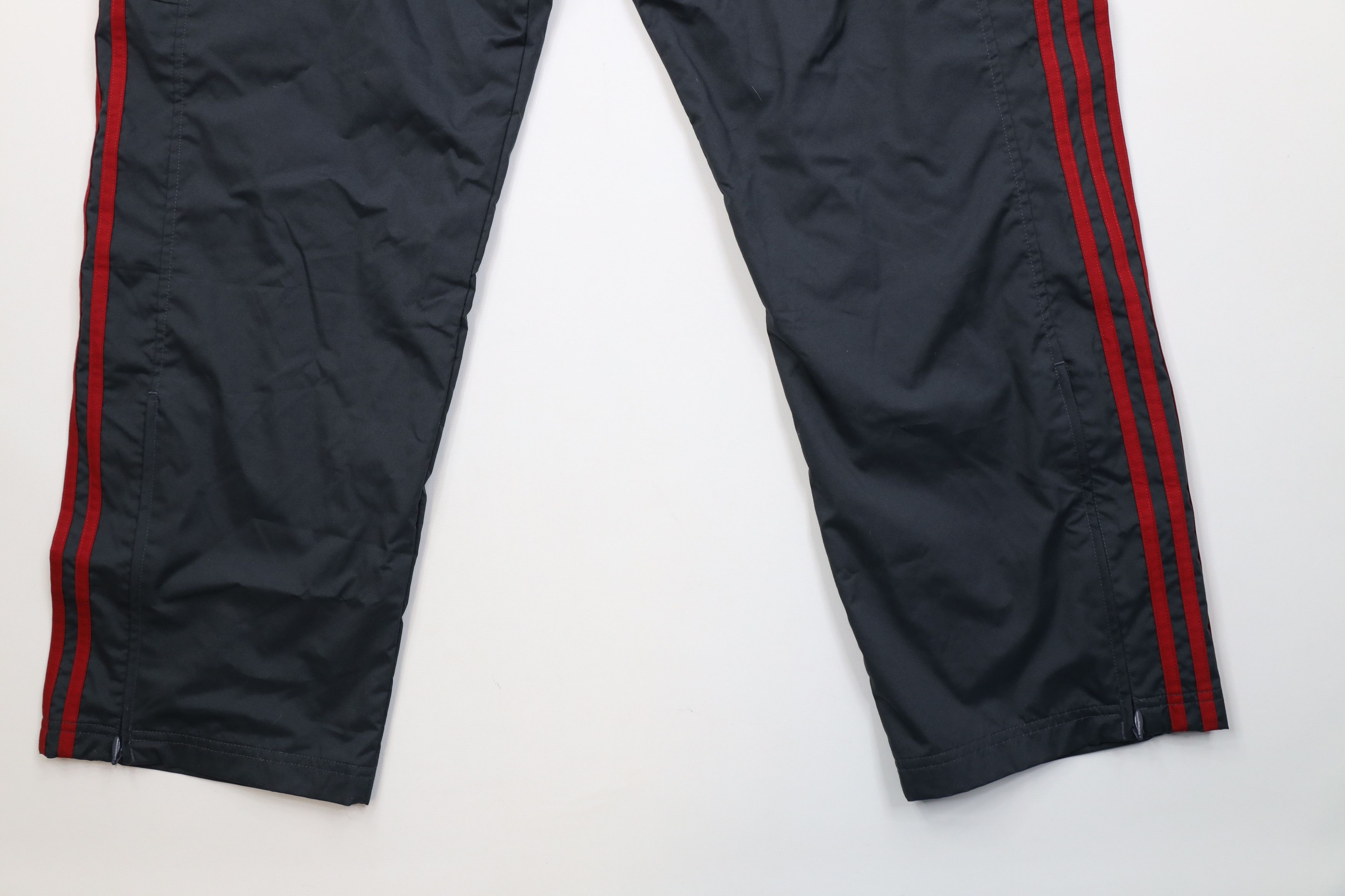 Adidas Vintage Y2K 2002 Adidas Wide Leg Windbreaker Pants Striped Size US 36 / EU 52 - 4 Thumbnail