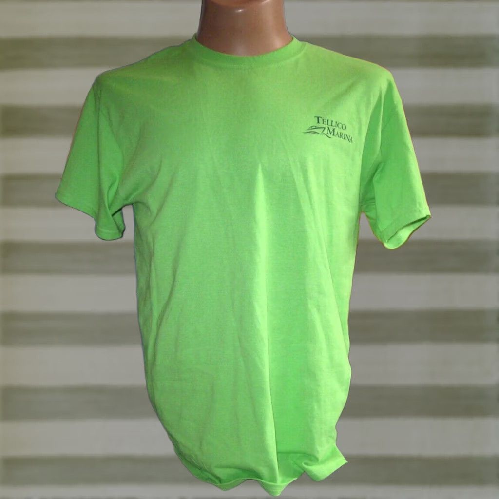Vintage TELLICO MARINA Maryville TN T Shirt Mens Large Fishing Lake BOAT CLUB Gilden Cotton Polyester Green Graphic Print Vintage No N/A Size US L / EU 52-54 / 3 - 1 Thumbnail