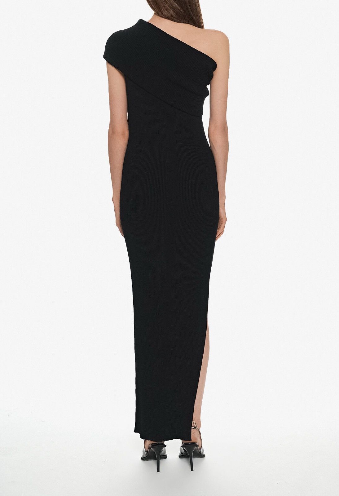 Rick Owens Rick Owens Athena Ribbed Black Dress Size S / US 4 / IT 40 - 3 Thumbnail