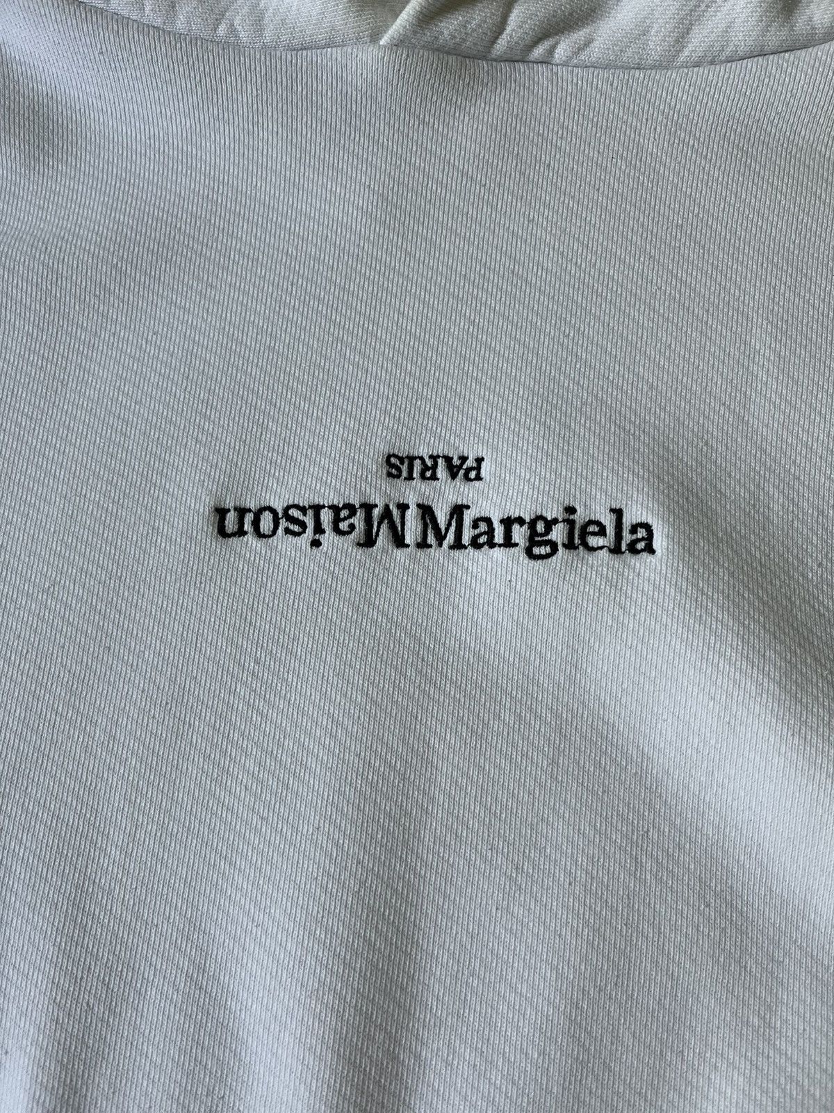 Maison Margiela Maison Margiela A/W 20 upside down oversized white hoodie Size US L / EU 52-54 / 3 - 2 Thumbnail